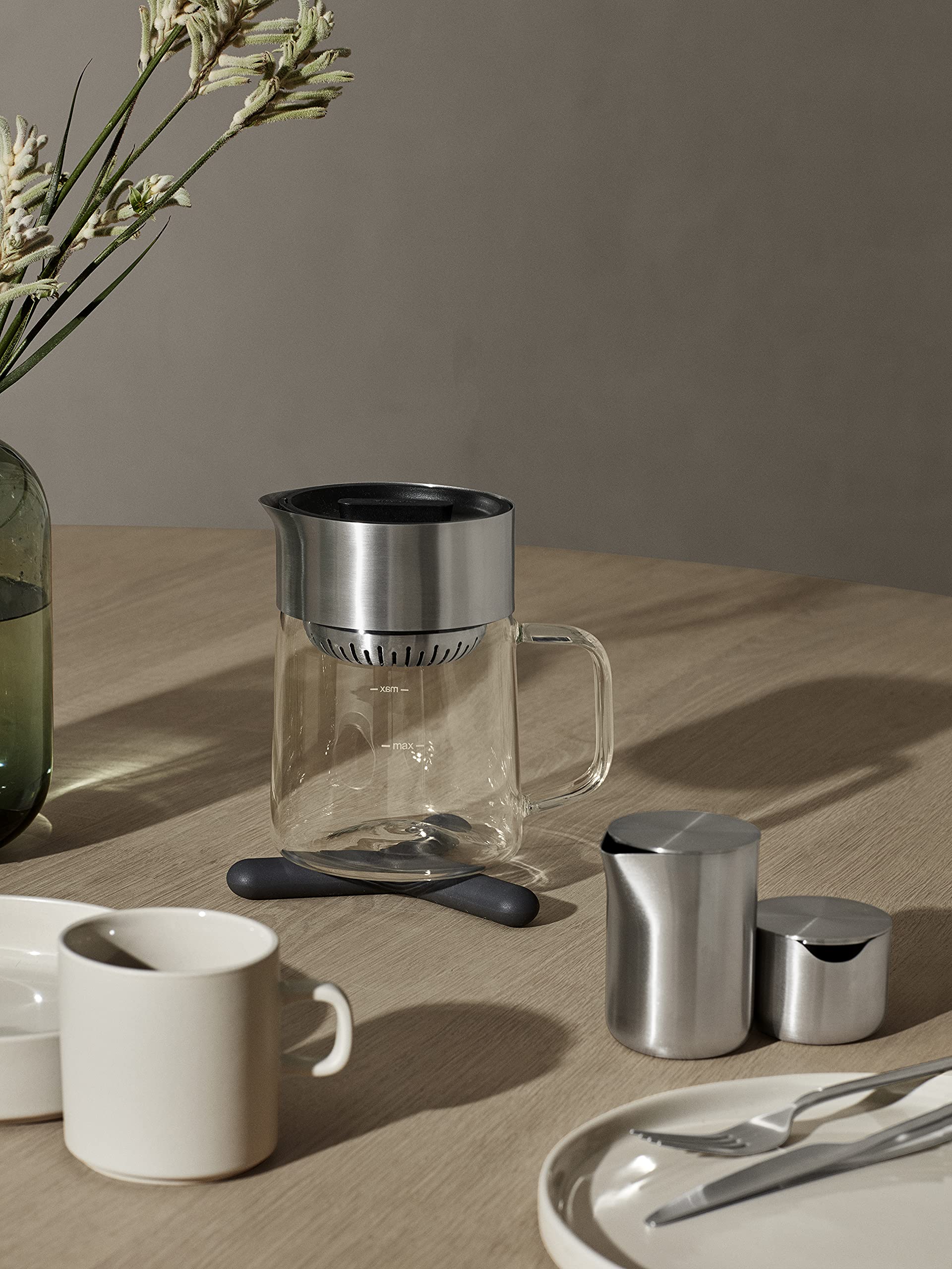 Blomus Basic Sugar Bowl, 3.4 Oz, Silver