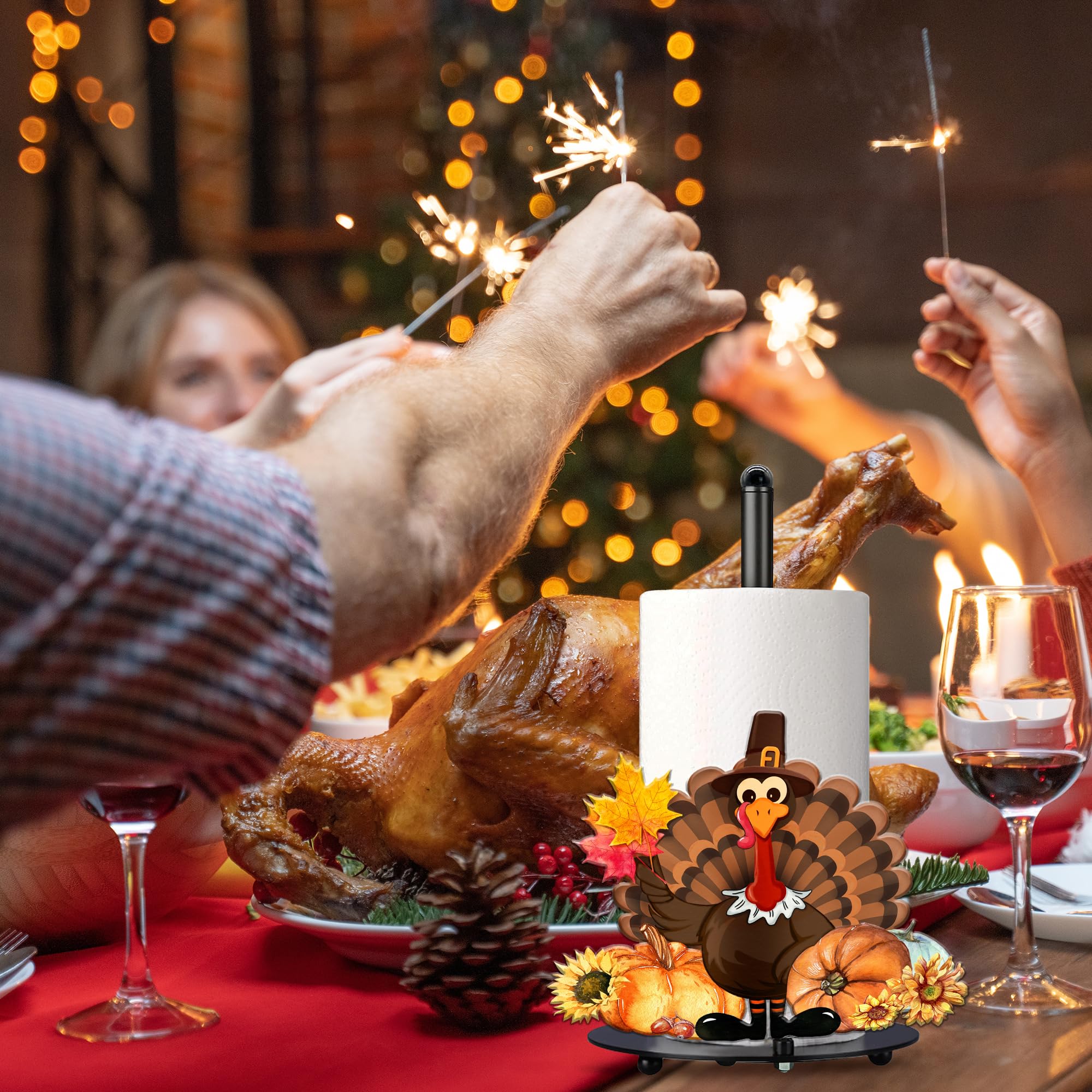 Cocomong Thanksgiving Turkey Decor - Thanksgiving Decorations Indoor & Home Decor, Turkey Kitchen & Bathroom Decorations - Pumpk