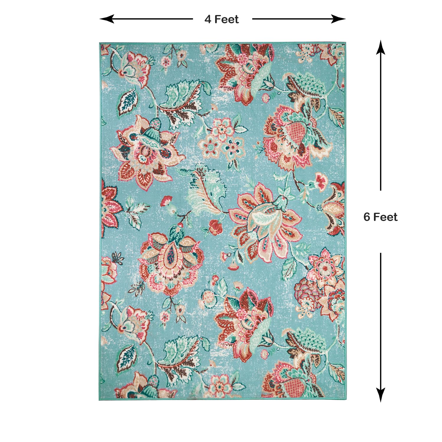 Welspun Wonder-Full Polyster Carpet-Light Blue