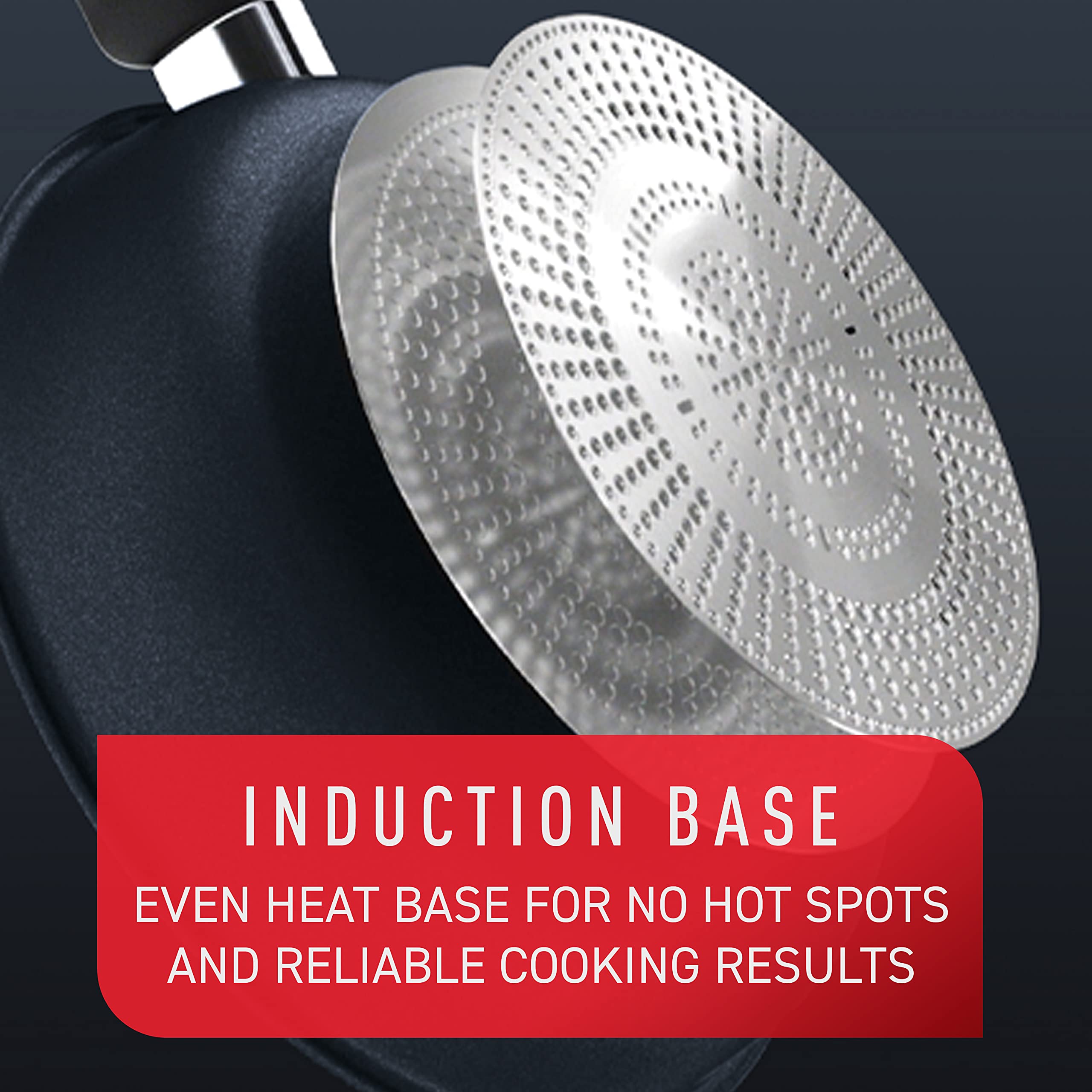 T-Fal Platinum Nonstick Jumbo Cooker 5 Quart Induction Oven Broiler Safe 500F Cookware, Pots And Pans, Dishwasher Safe Slate