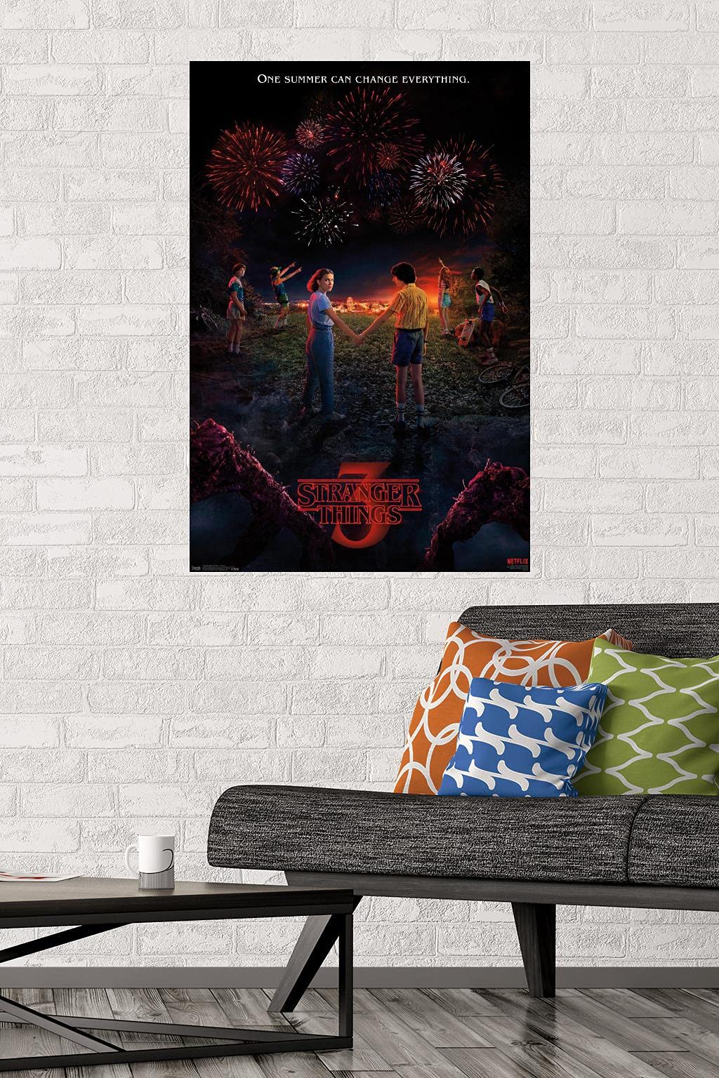 Trends International Netflix Stranger Things: Season 3 - Key Art Wall Poster, 22.375'' X 34'', Unframed Version