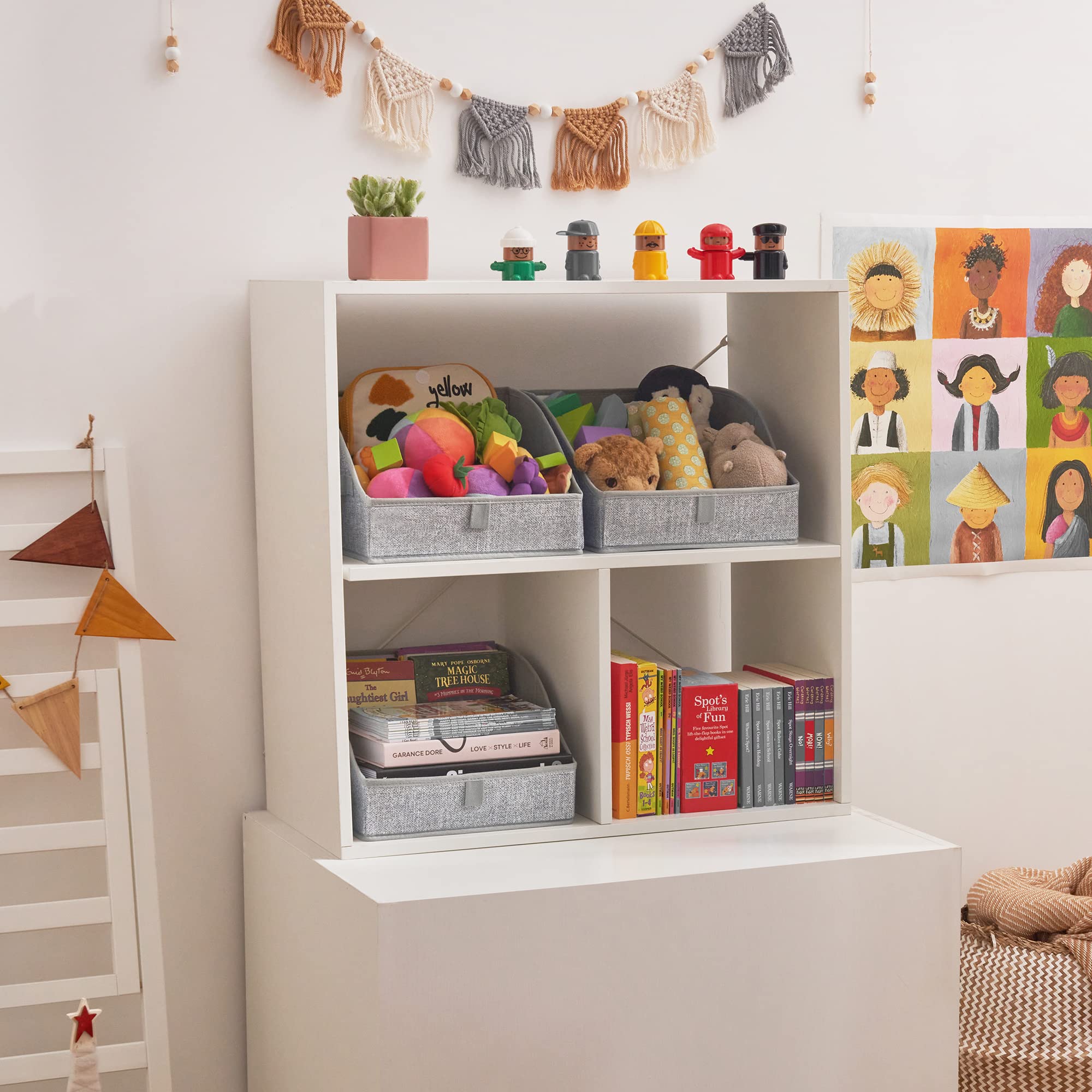 Granny Says Trapezoid Storage Bin, Closet Shelf Organizers, Fabric Storage Bins With Handles, Closet Shelf Organizers And Storag