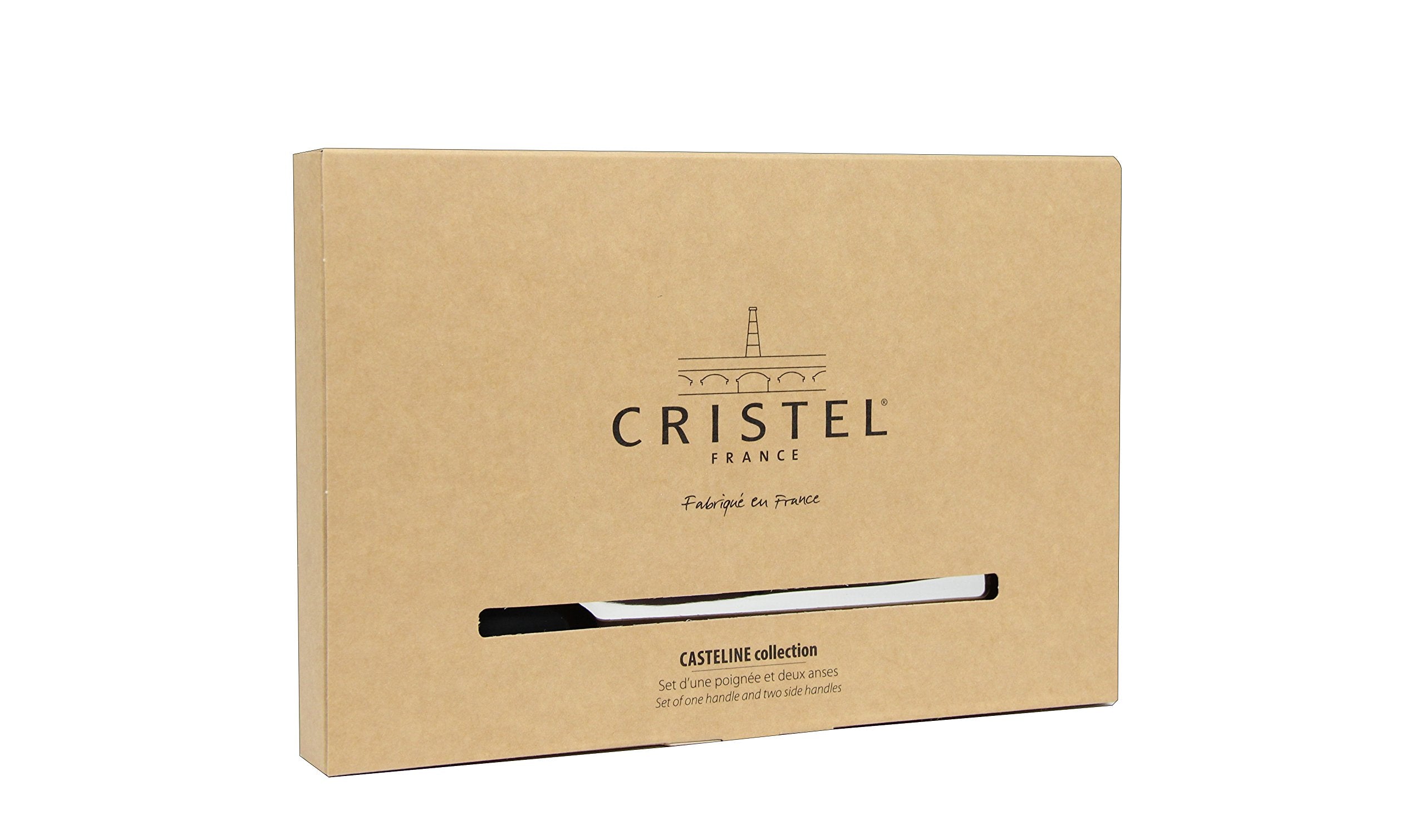 Cristel Casteline Set of Handles, Silver