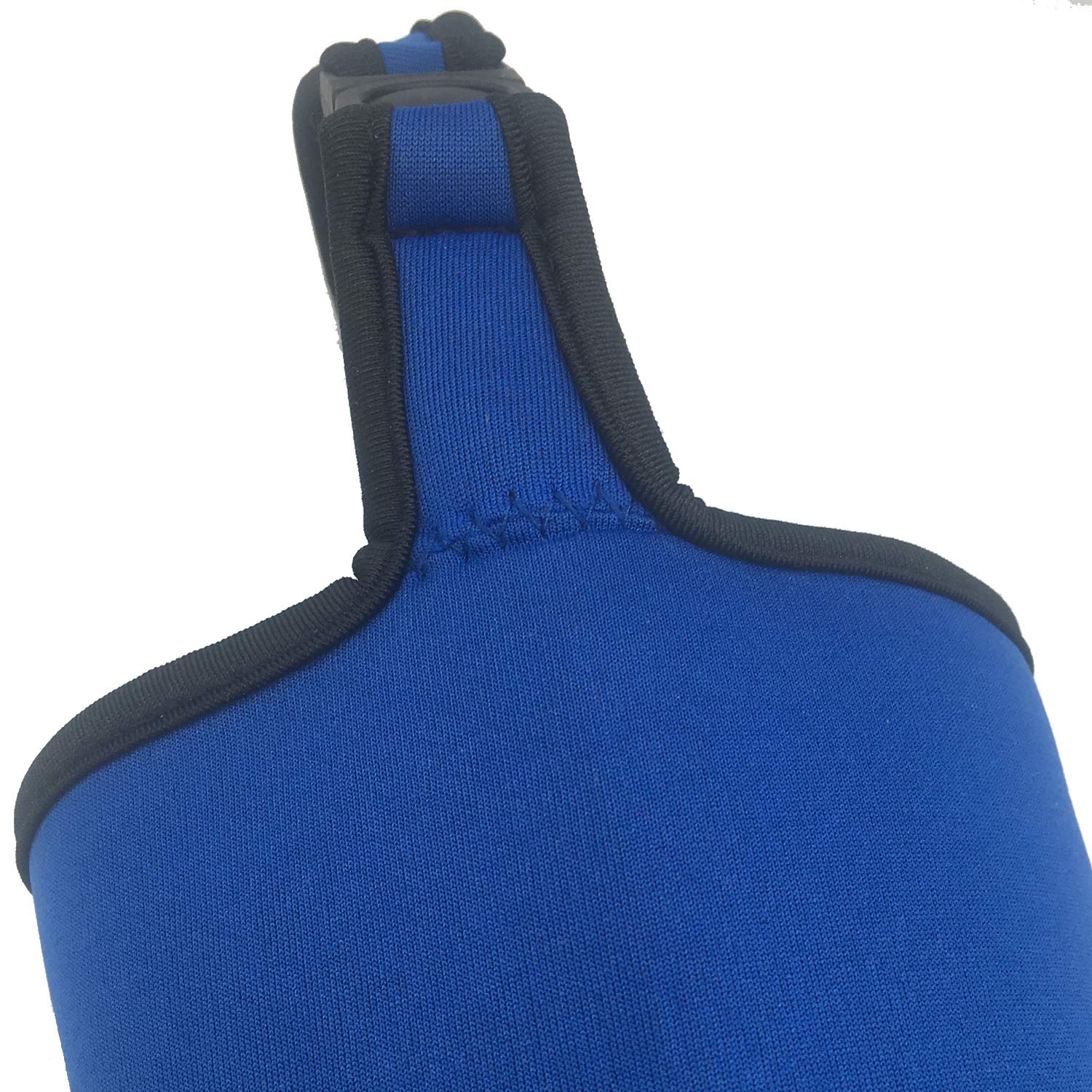 4 Pack Tumbler 30Oz Carrier Holder Pouch For 30 Oz Insulated Tumbler Coffee Cup, Neoprene Sleeve With Carrying Handle(Black,Blue