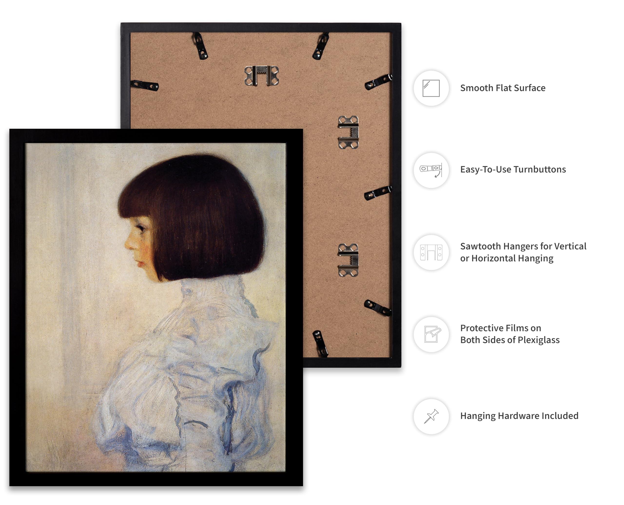 Poster Master 16''X20'' Black Wood Frames - 16X20 Poster Frames - Frame For Wall Art - Frame For Poster - 16X20 Frame Wood - Art