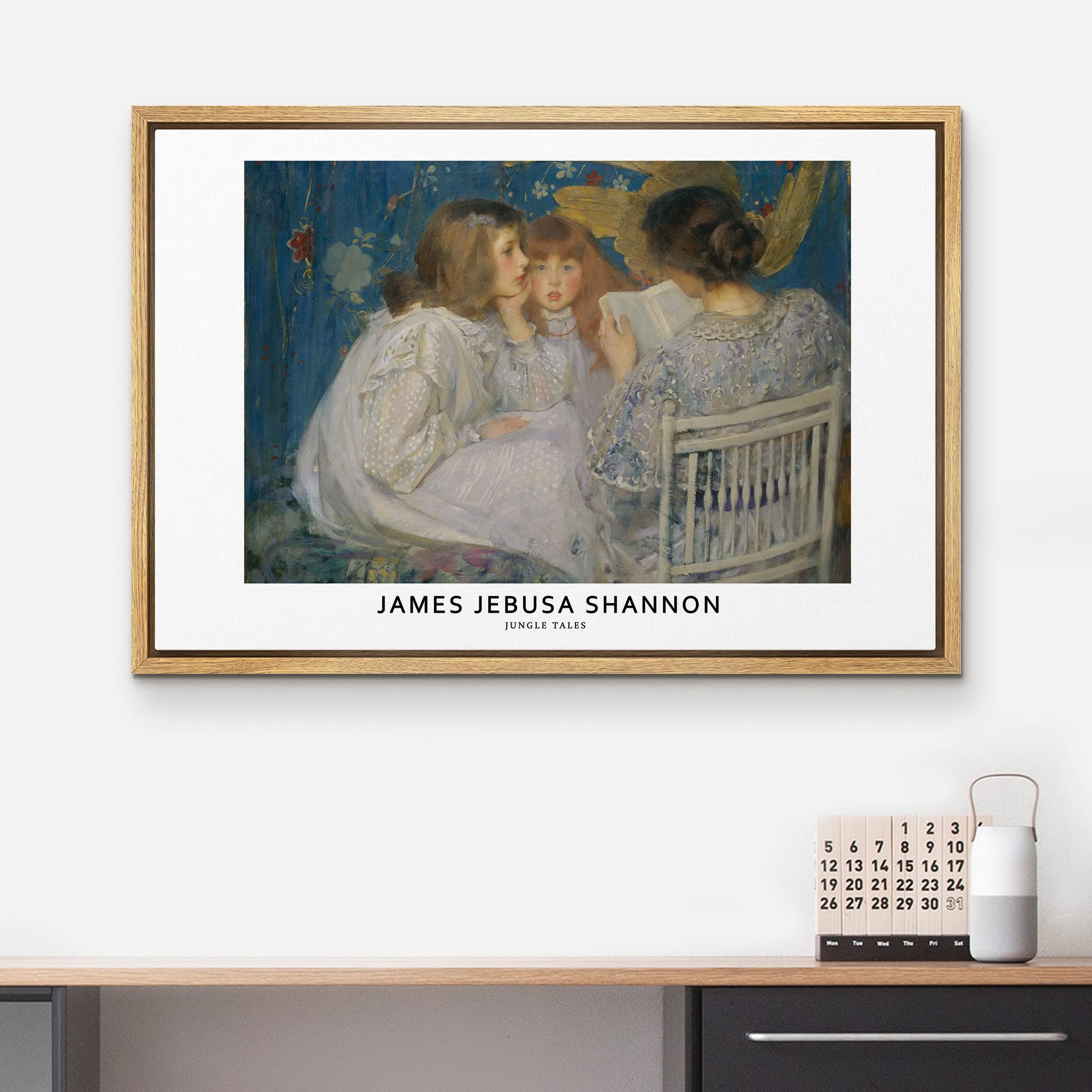 Wall26 Framed Canvas Print Wall Art Jungle Tales By James Jebusa Shannon Historic Classical Illustrations Fine Art Decorative Vi