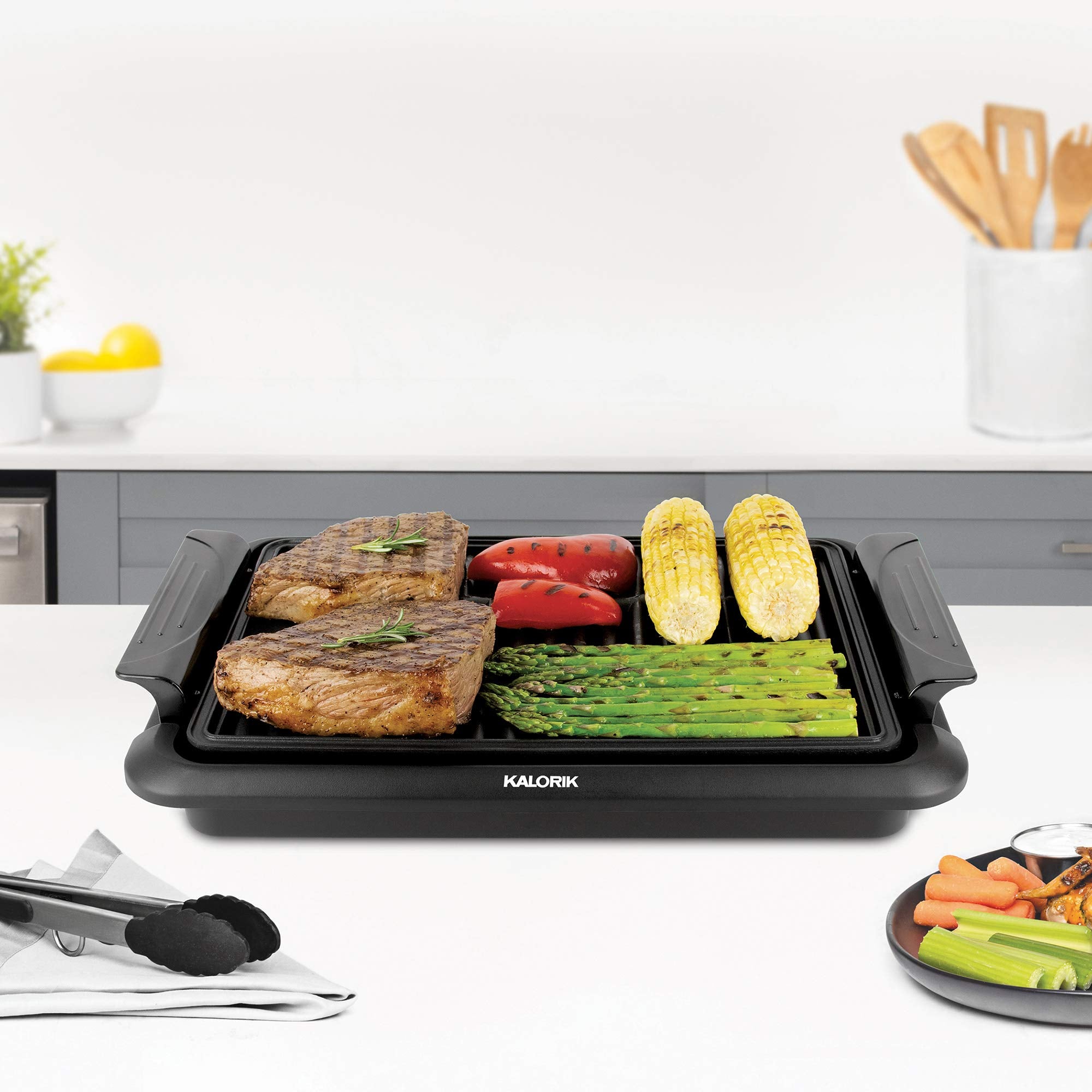 Kalorik Electric Indoor Grill, In Black (Gr 45927 Bk)