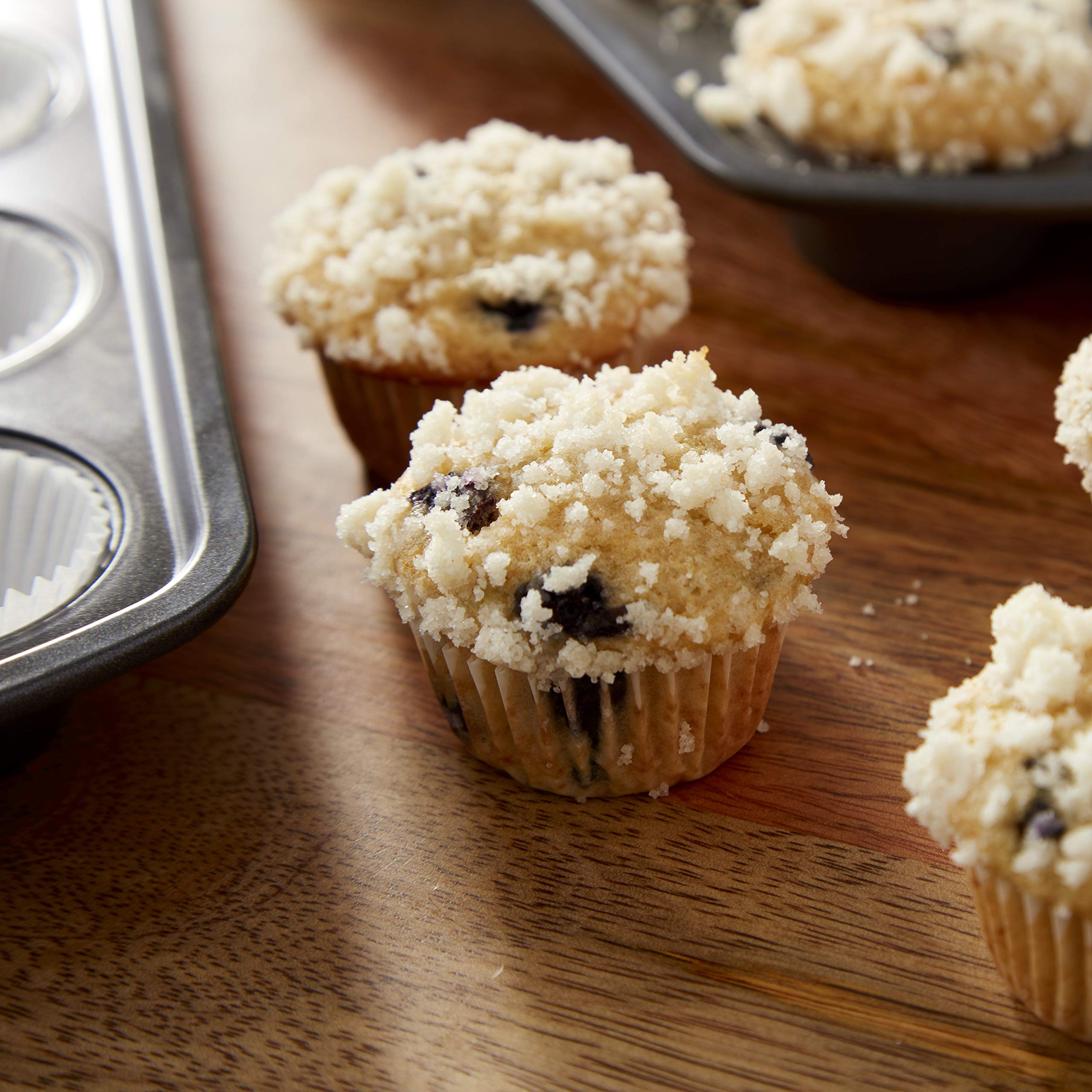Wilton Perfect Results Premium Set Of 2 Non-Stick Mini Muffin Pans, 24-Cup Cupcake Pans, Steel