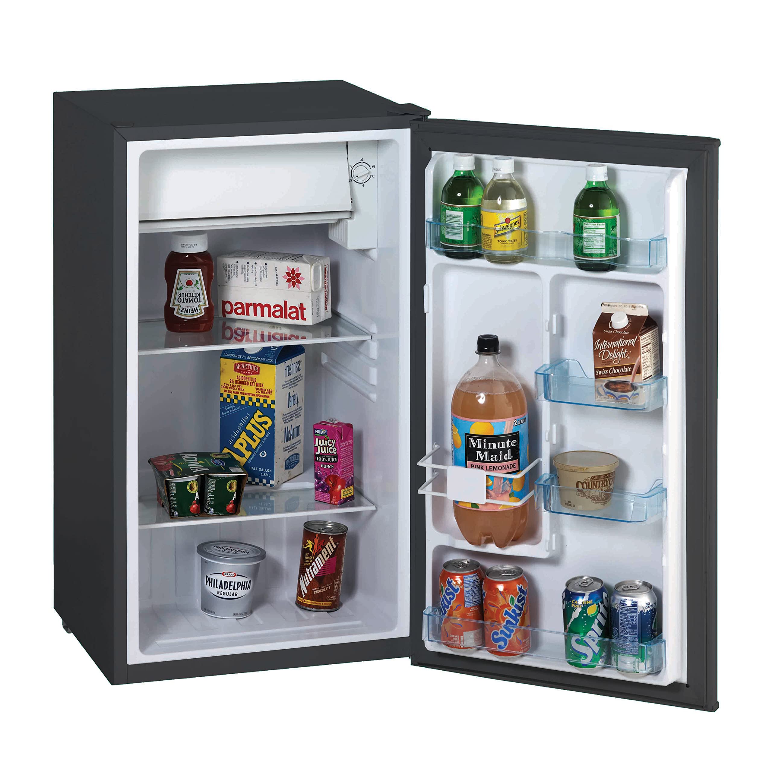 Avanti Rm3316B Compact Refrigerator For Home Office Or Dorm, With Reversible Door, Energy Star Rated Mini Fridge, 3.3-Cu.Ft, Bla