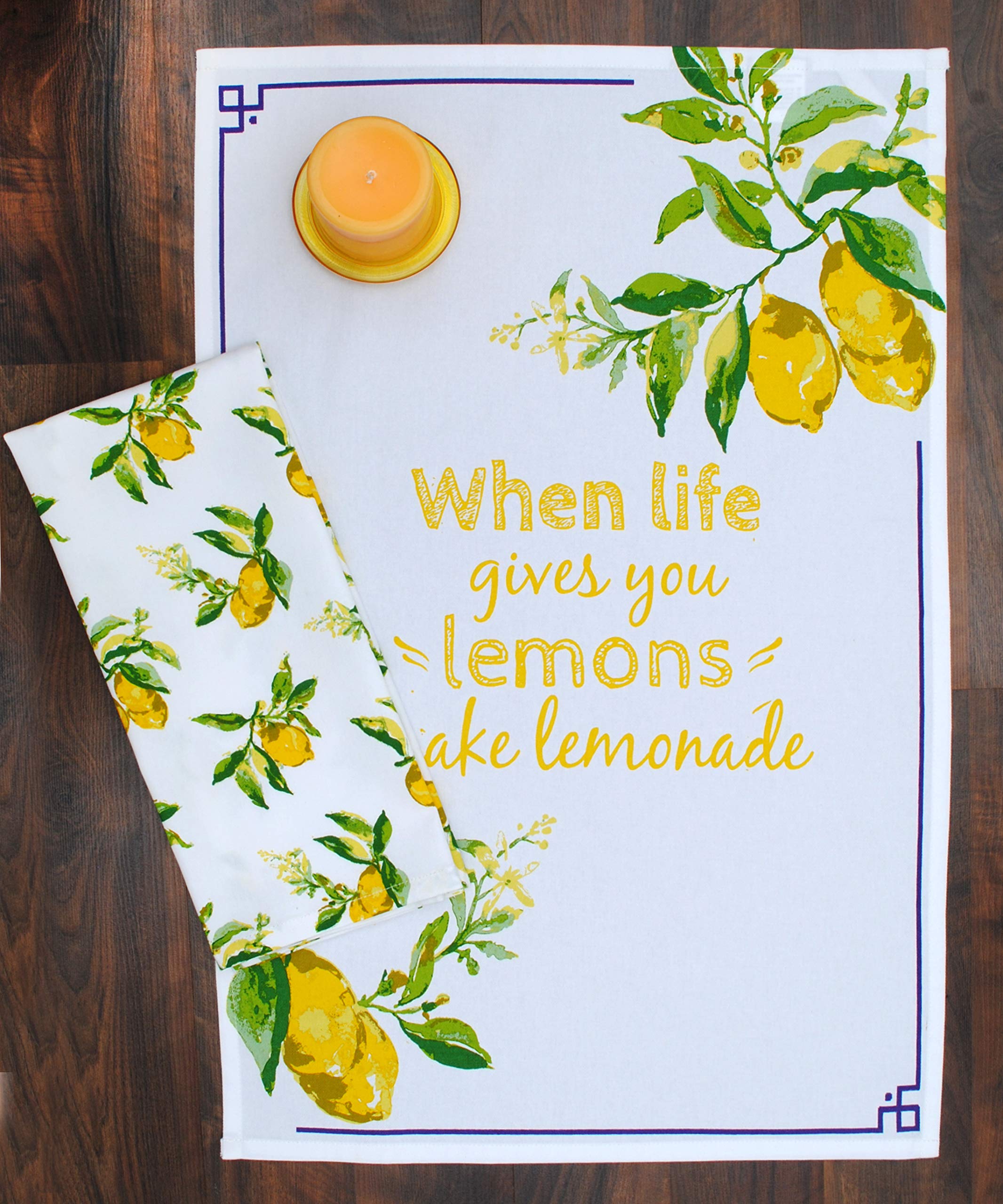 Amour Infini Pot Holders, Oven Mitt And Kitchen Towel Heat Resistant 5-Piece Cotton Kitchen Set Perfect For Cooking, Baking, And