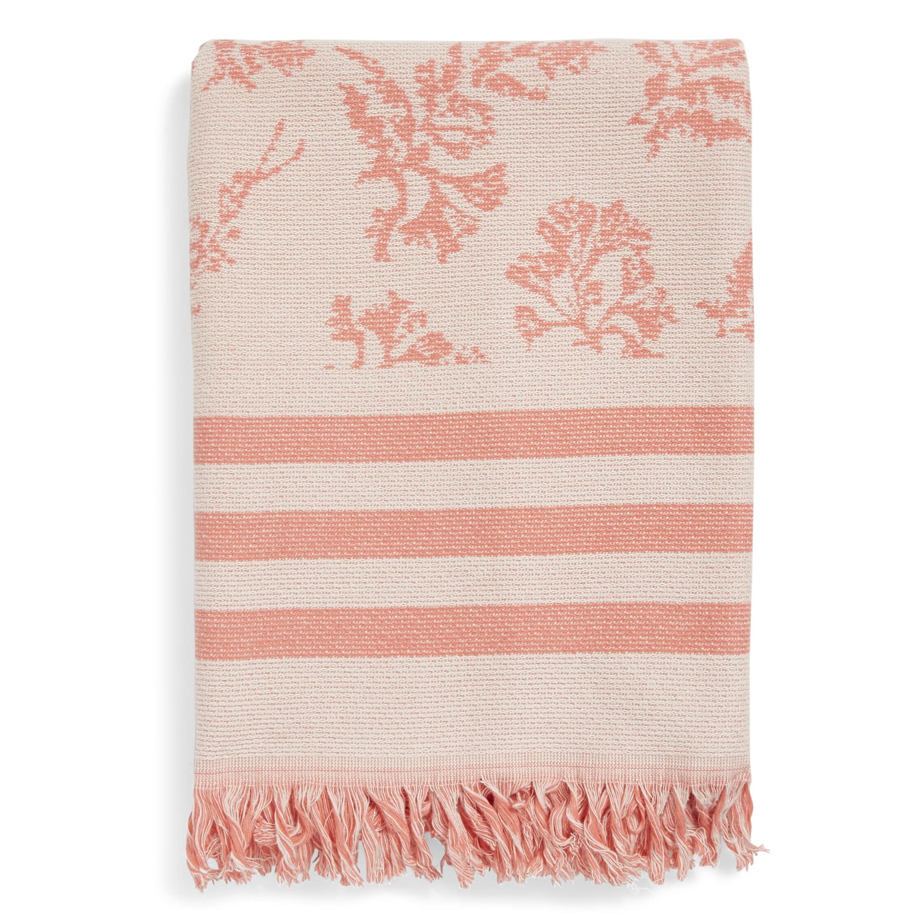 Vera Bradley Women'S Beach Towel, Floating Fronds Coral, One Size