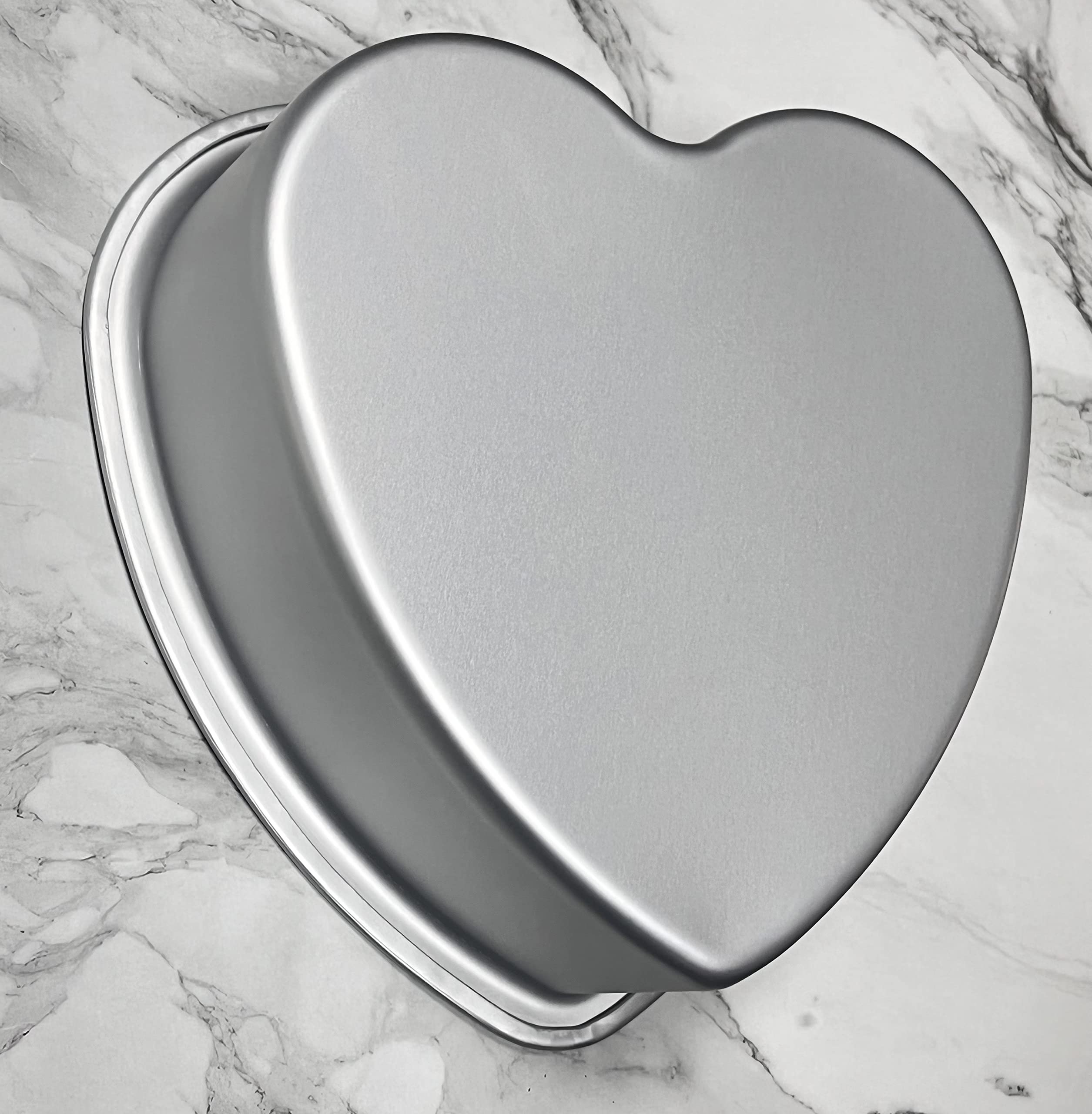 Kefyixc Heart-Shaped Cake Pan, Heart-Shaped Cake Tin, Aluminum, 3-Inch Deep, 8-Inch Heart-Shaped, For Weddings, Parties, Family