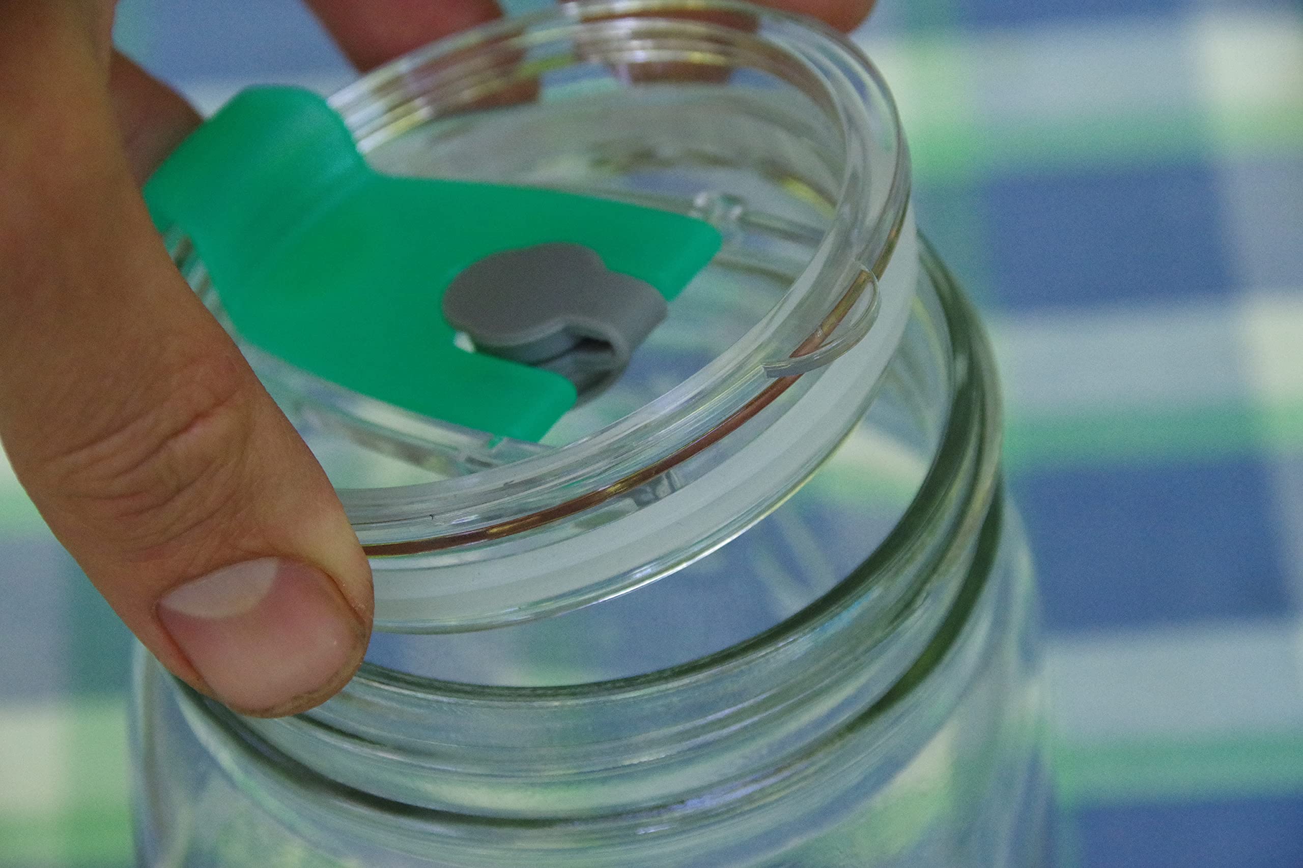 Masun Mason Jar Drinking Lids (Wide Mouth Lids 4 Pack) (4529)