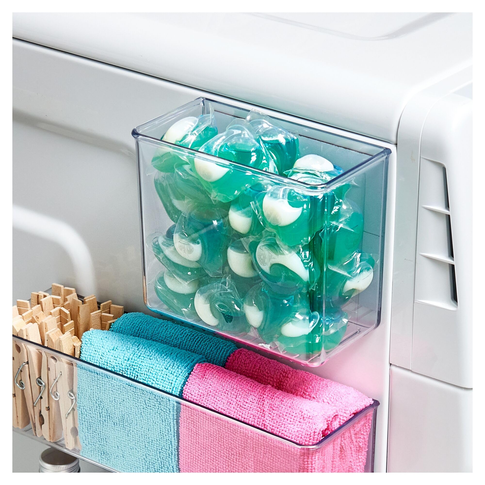 Idesign Magnetic Small Bin, Clear