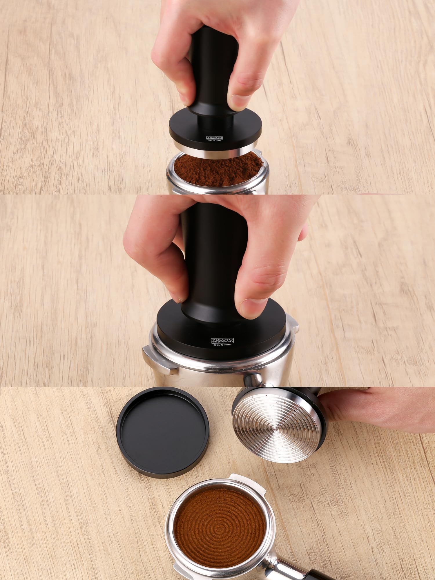 Espresso Tamper 58Mm, Yoloyo 30Lb Consistent Pressure Coffee Tamper, Calibrated Tamper For Espresso Machine 58Mm, Spring Loaded