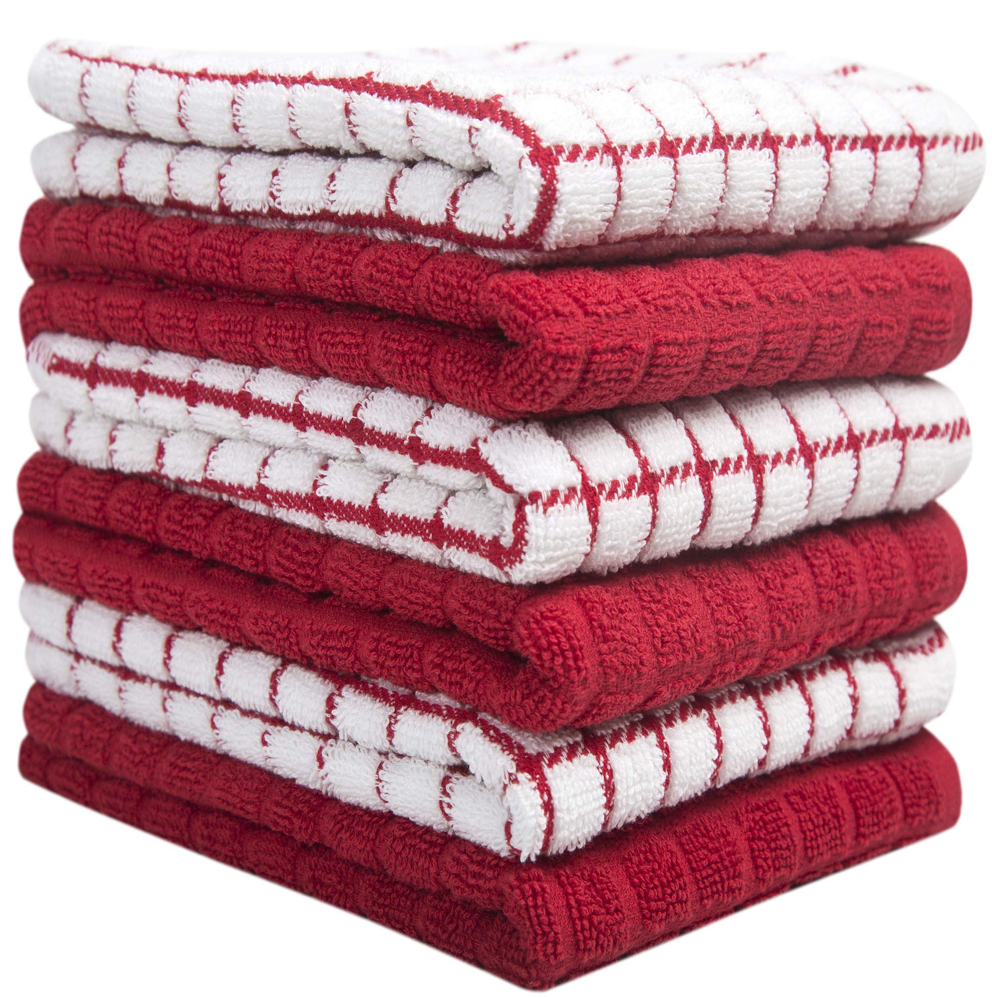 Kitchen Towels 16X 28  Dish Towels  Kitchen Hand Towels  Large Dishcloths Set  Highly Absorbent Tea Towel, Soft With Hanging Loo