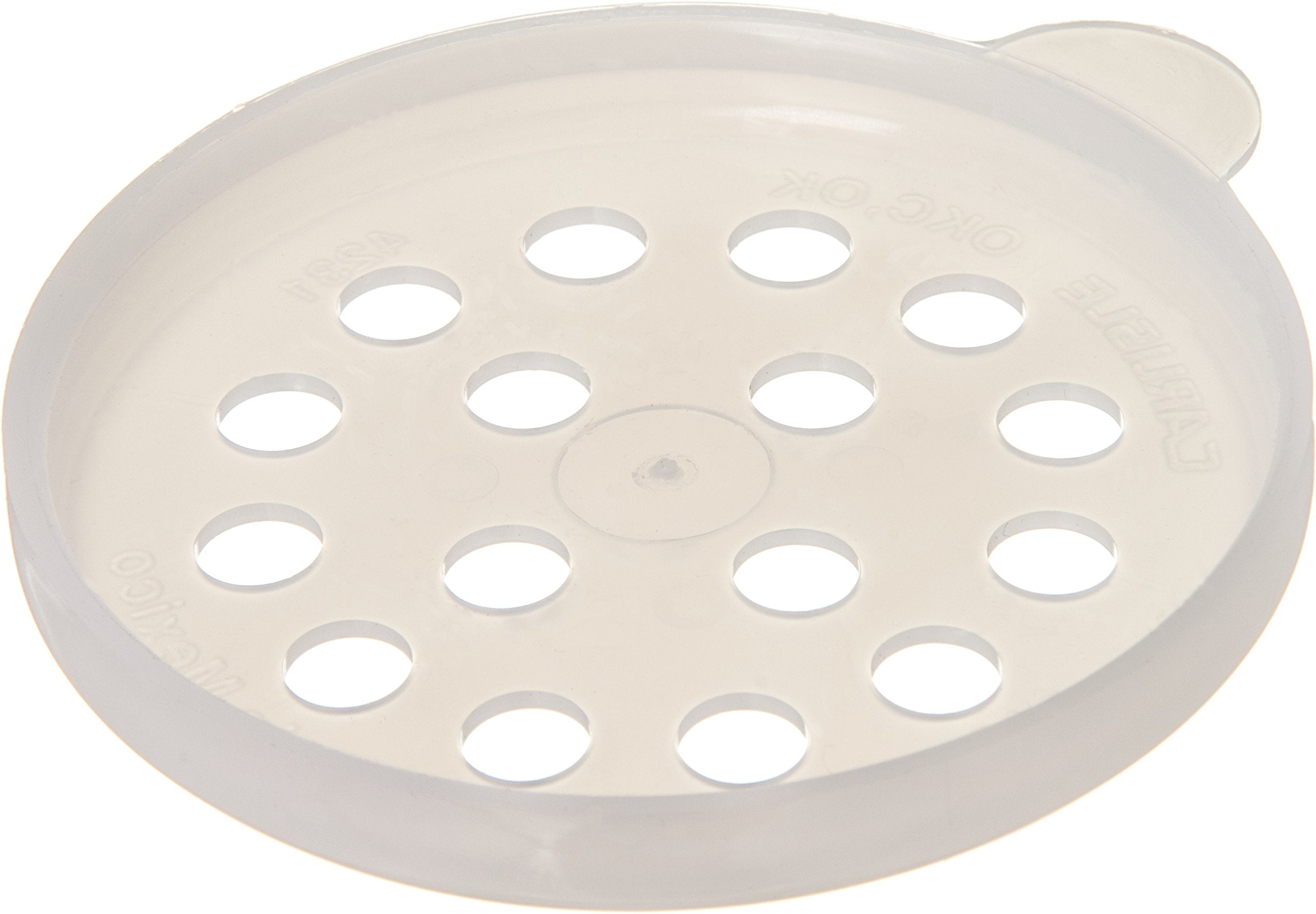 Carlisle Foodservice Products Plastic Parsley Dredge Lid, 3.12 Inches, Translucent, (Pack Of 12)