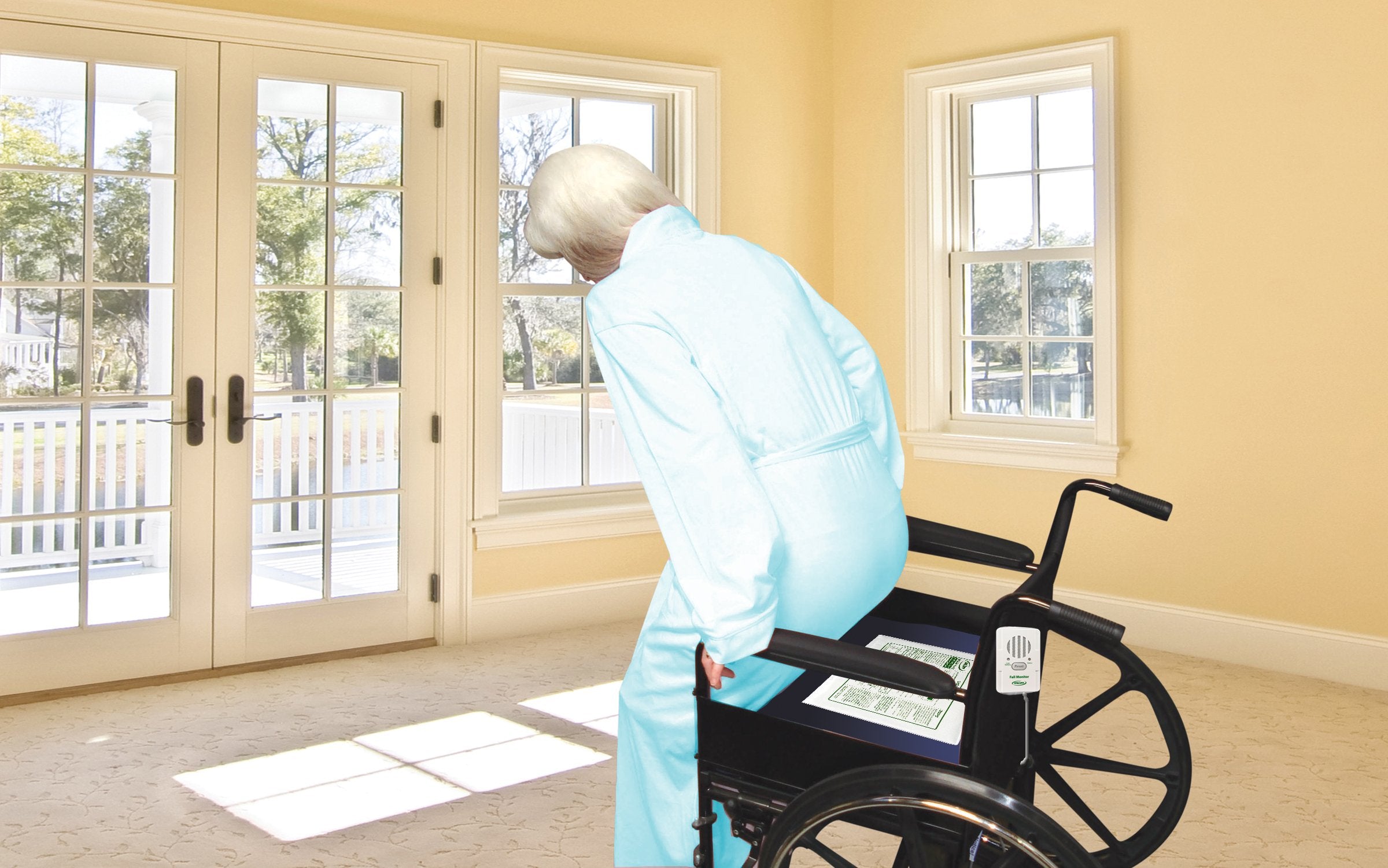 Basic Fall Monitor And Chair Pad (1 Year Warranty), 10 Inches X 15 Inches