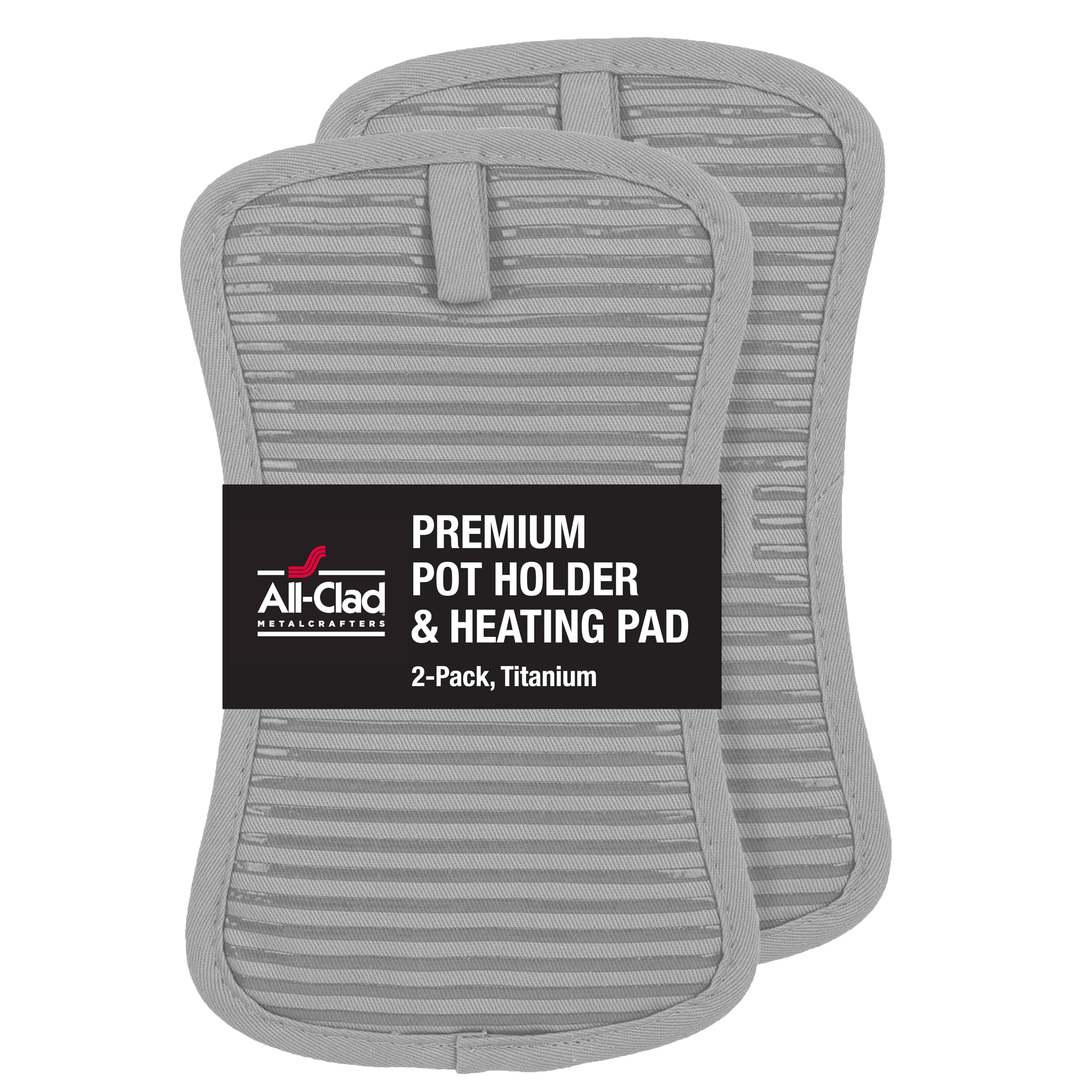 All-Clad Premium Pot Holder & Hot Pad: Heat Resistant Up To 500 Degrees - 100% Cotton, 10''X6.25'' Hot Pad For Kitchen And Barbe