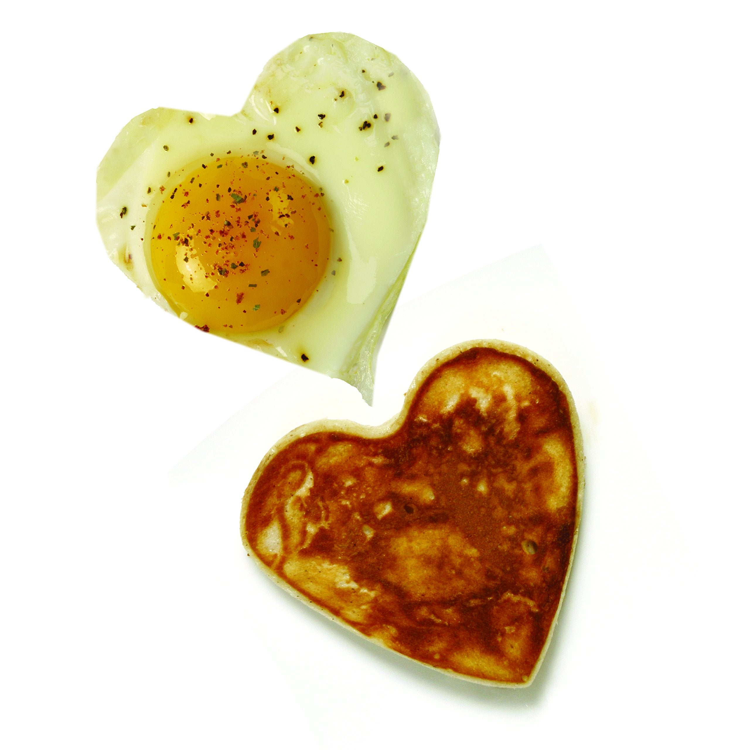 Norpro Nonstick Heart Pancake/Egg Rings, Set Of 2