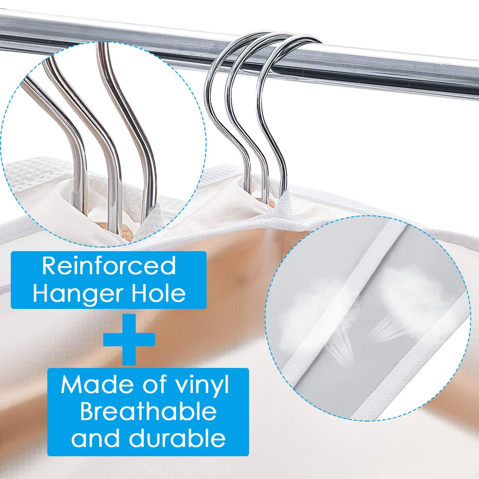 Patelai 8 Pieces Shoulder Covers Garment Covers Clothes Covers For Closet Storage Suit, Coats, Jackets, Dress Closet Storage