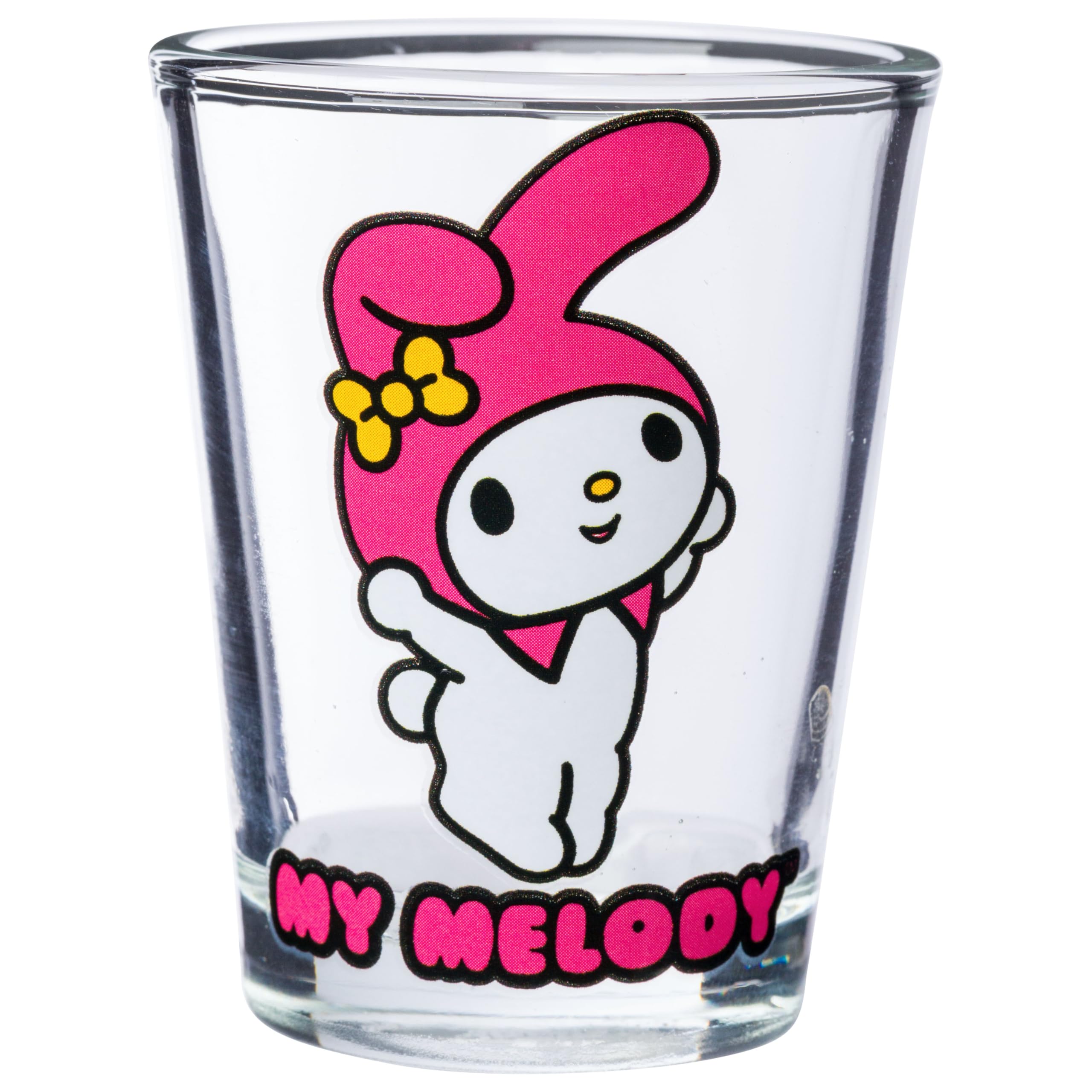 Silver Buffalo Sanrio Hello Kitty And Friends My Melody 4 Pack Mini Glass Set, 1.5 Ounces