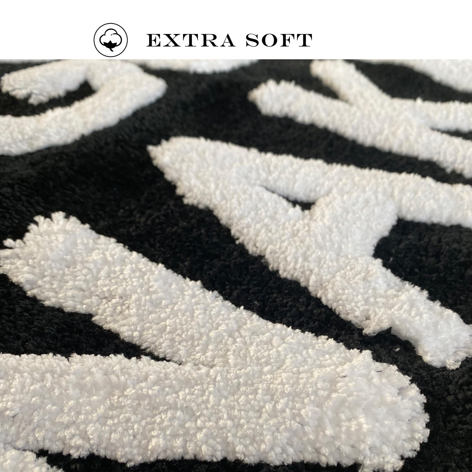 Yuang Get Naked Bath Mat- Funny Bathroom Rugs-Non Slip Black Bath Mats -Soft Thick Microfiber Absorbent Bath Rug For Bathroom -M