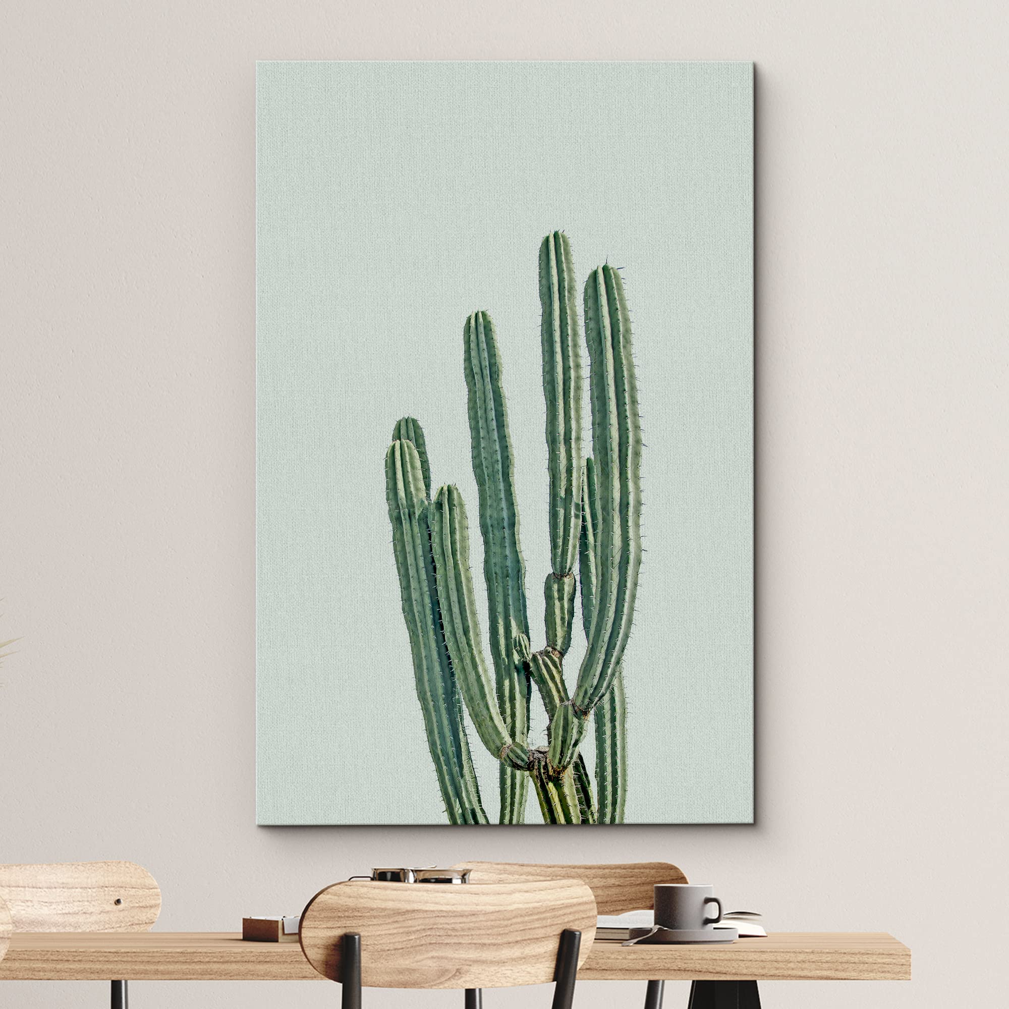 Wall26 Canvas Print Wall Art Southwestern Green Desert Cactus Floral Plants Photography Realism Rustic Closeup Colorful Multicol