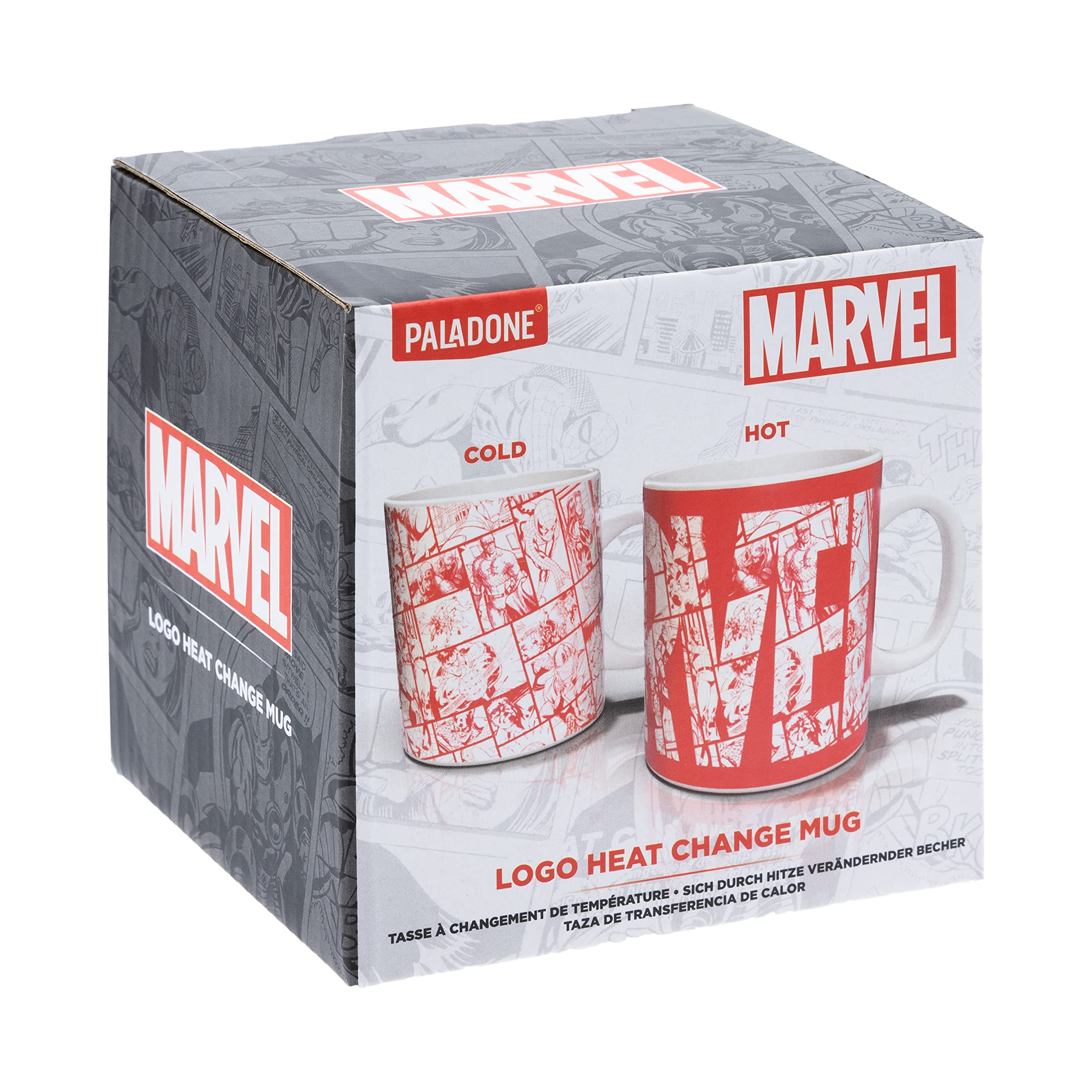 Paladone Marvel Logo Shaped Iron Mug - Officially Licensed Merchandise, Multicolor, Pp7977Mc