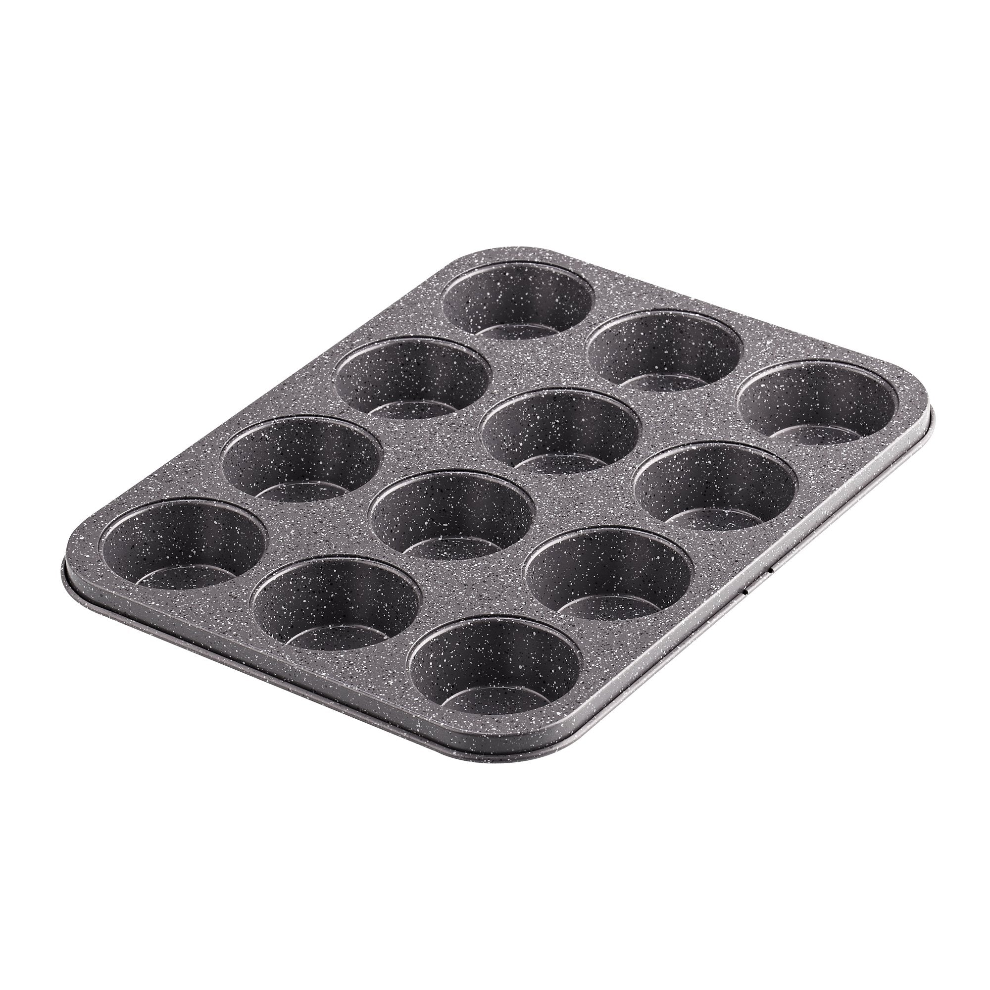 Cook N Home Nonstick Bakeware Set 6-Piece Heavy Gauge, Cake/Cookie/Muffin/Loaf, Baking Pans Set, Black