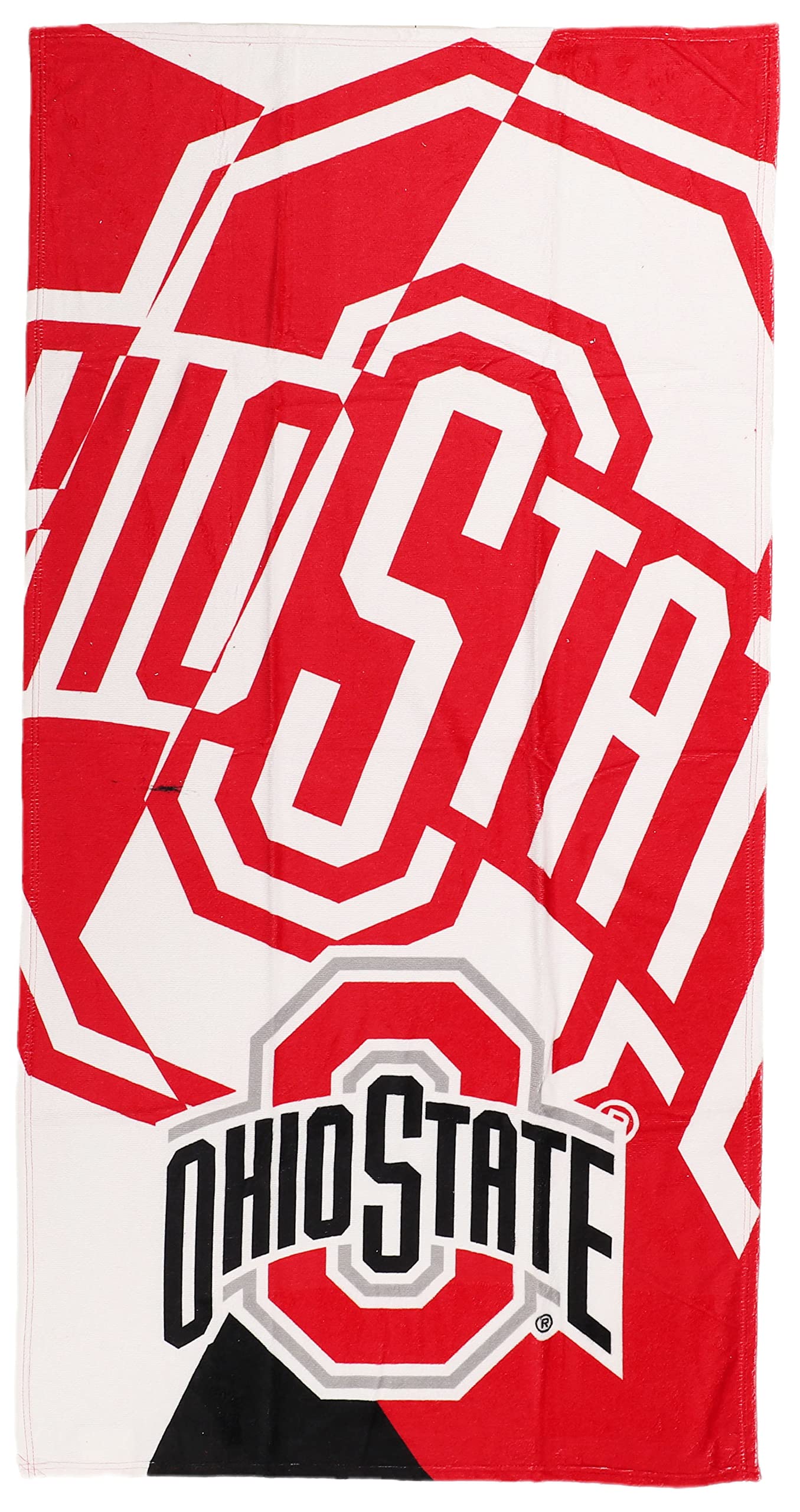 Northwest Ohio State Buckeyes 30 x 60 Inch Beach Towel, Puzzle Design