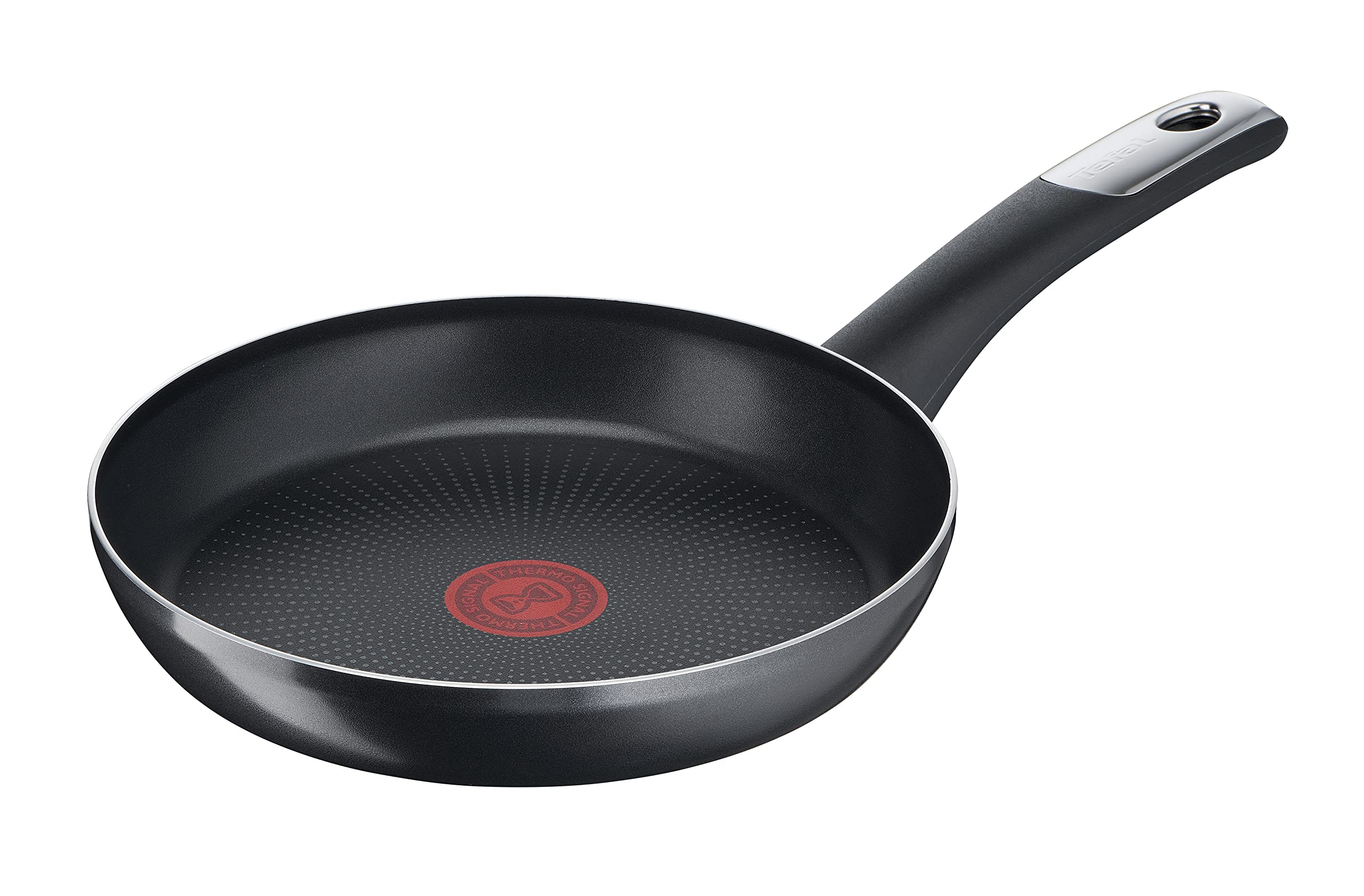 Tefal C38804 Frying Pan 24 cm, NonStick Coating with Titanium Particles, Thermal Signal at Ideal Frying Temperature, Dishwasher