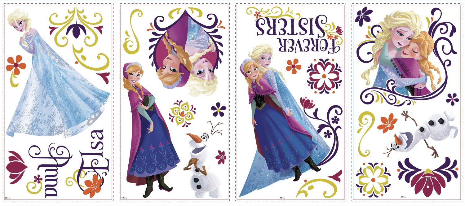 Roommates Disney Frozen Spring Peel And Stick Wall Decals By Roommates, Rmk2652Scs