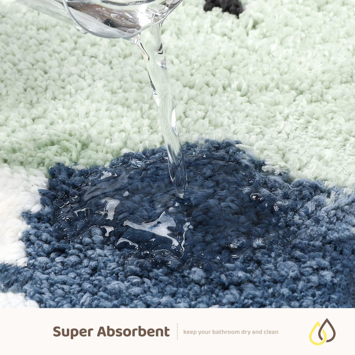 Molesun Frog Bathroom Rug Mat, Extra Soft Absorbent Bath Rug, Non-Slip Comfortable Bath Mat, Animal Carpet For Tub, Shower, Bath