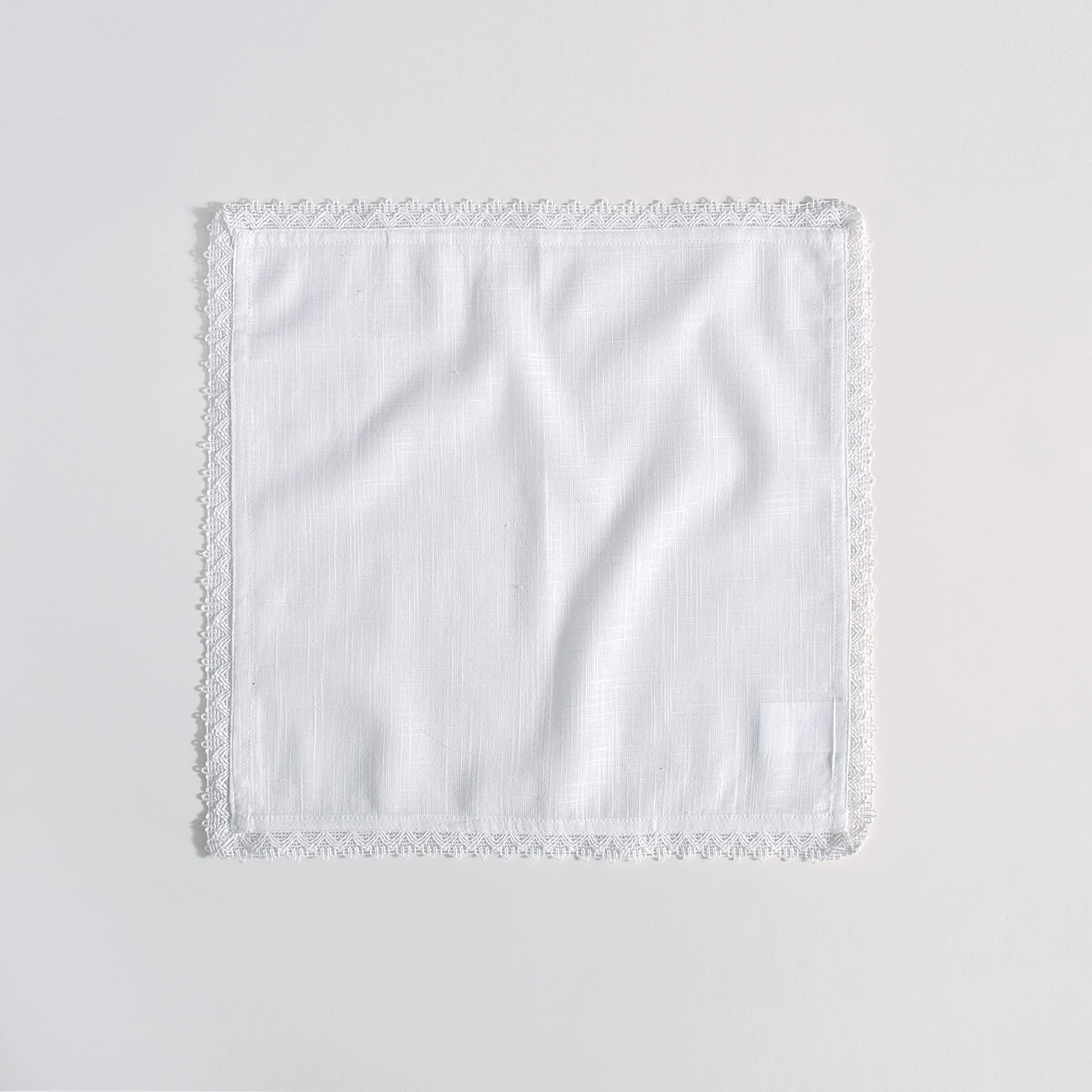 Fingercraft Dinner Cloth Napkins In 100% Cotton, 12 Pieces Small Table Napkins,12 Inches X 12 Inches, Mitered Corners For Every