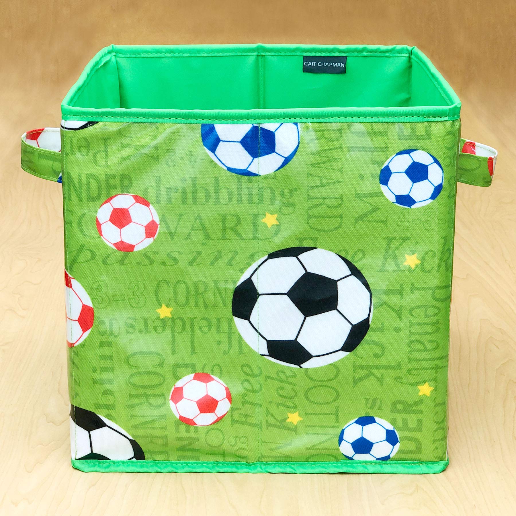 Passion For Soccer Collection 11''X11''X11'' Storage Bin (Storage Cube-Colorful)