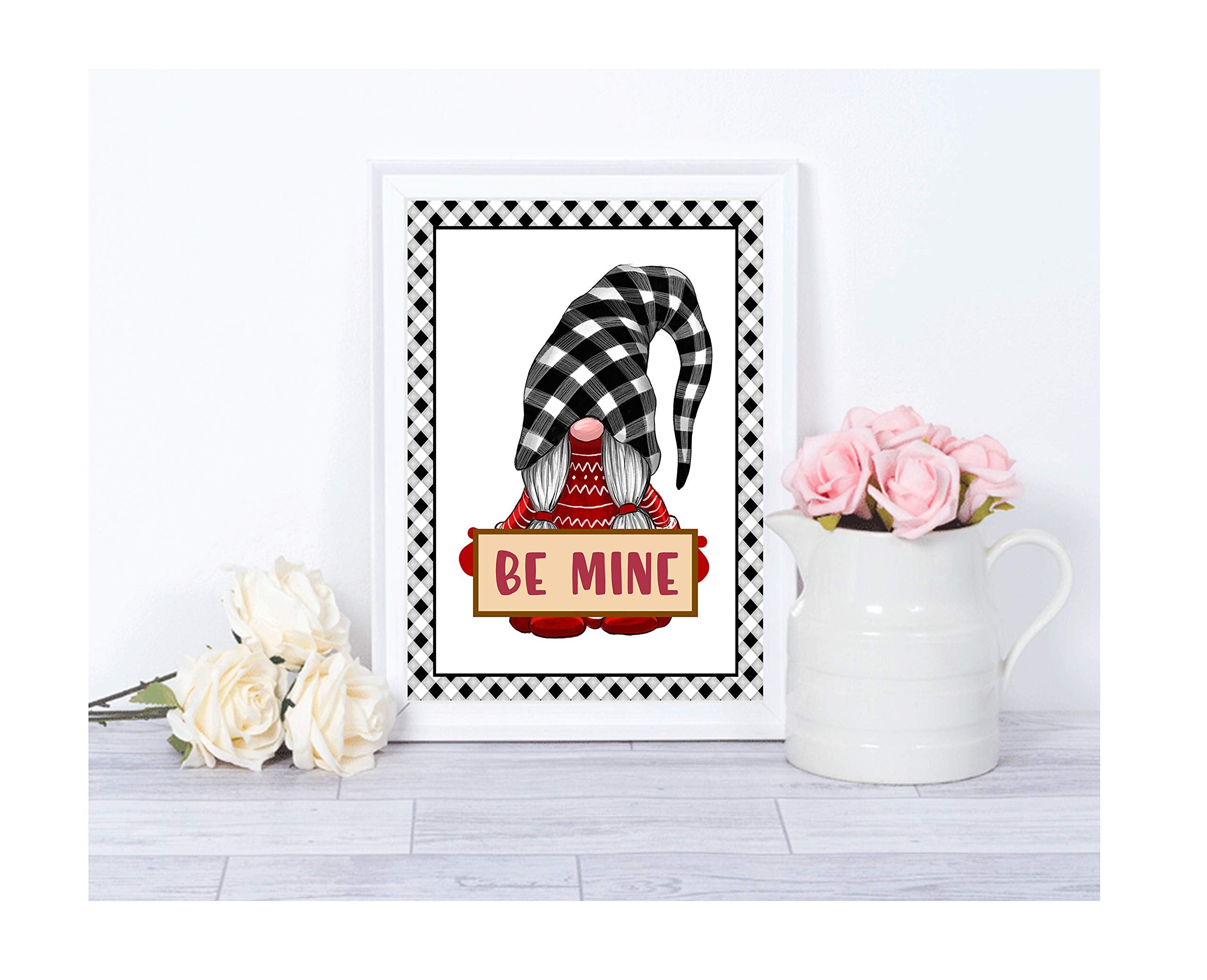 Valentine'S Day Art Print Wall Art Sets (Gnome Set)