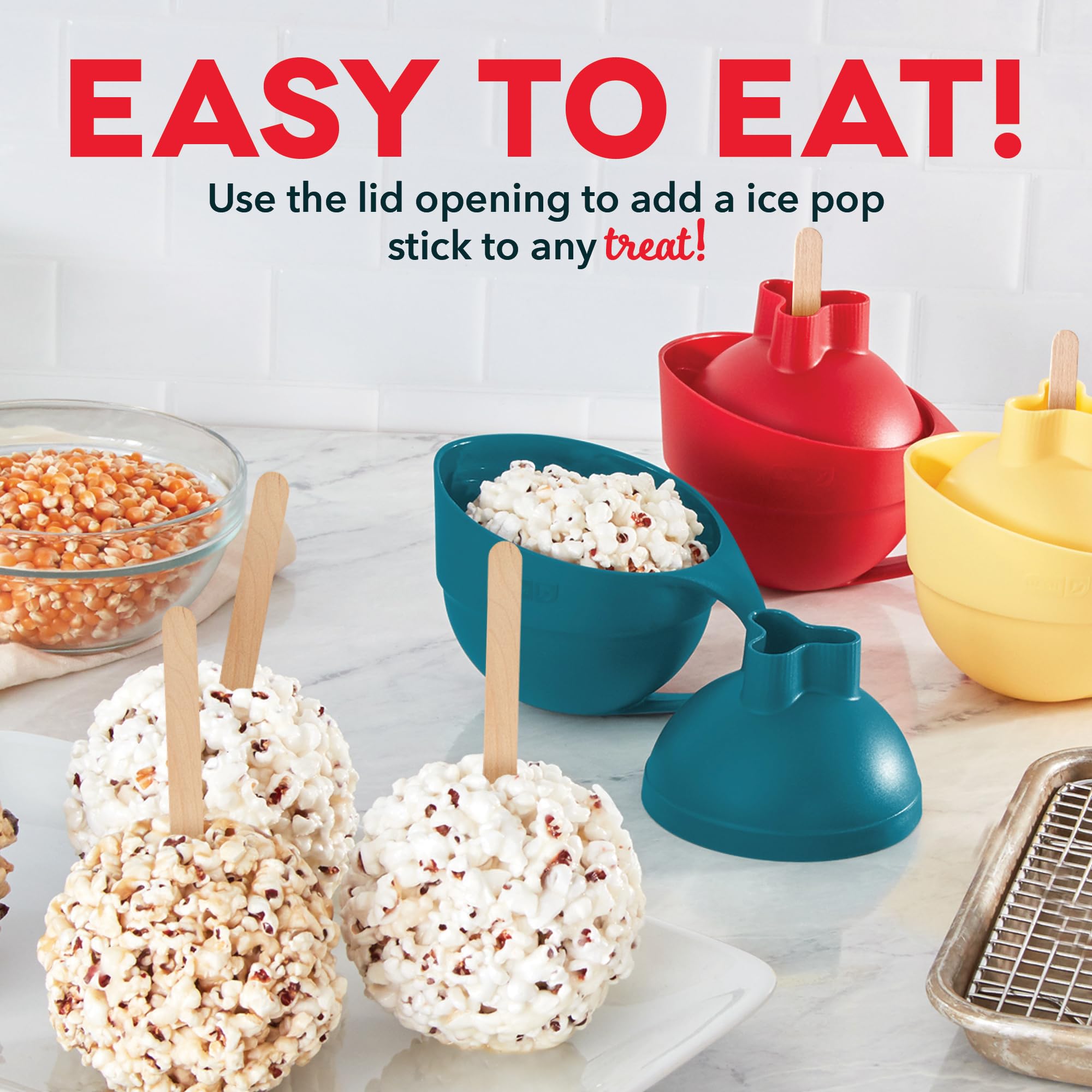 Dash Popcorn Ball Maker, Set Of 4 (Multi-Color)