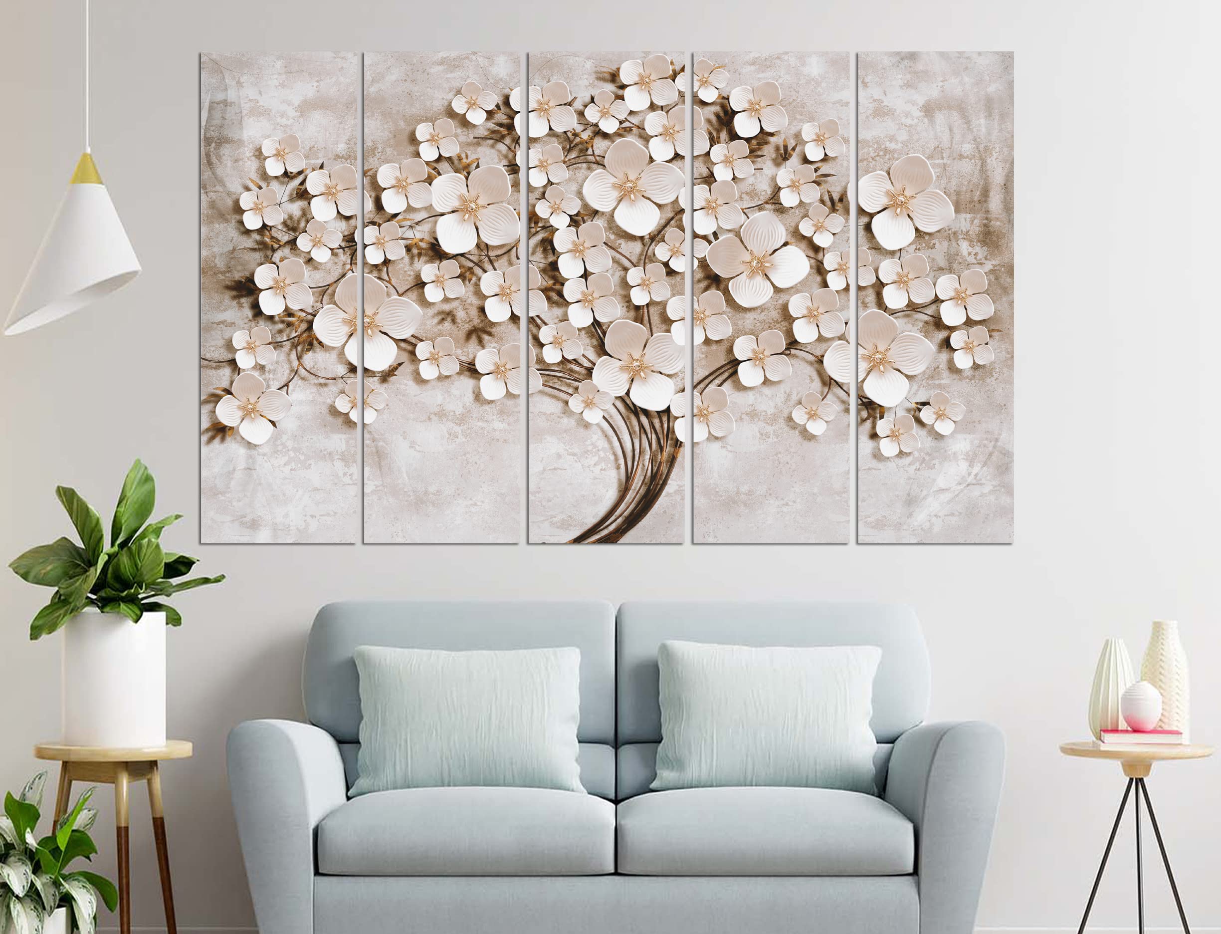 Cn Retails Multiple Frames, Beautiful Wall Art Painting For Home Decor Living Room, Bedroom, Office, Hotels, Drawing Room Wooden