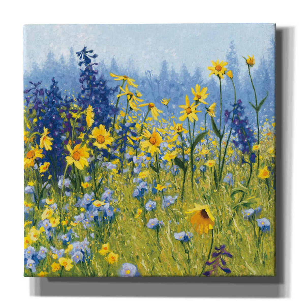 Epic Graffiti 'Joyful In July Iii' By Shirley Novak, Canvas Wall Art, 18''X18''