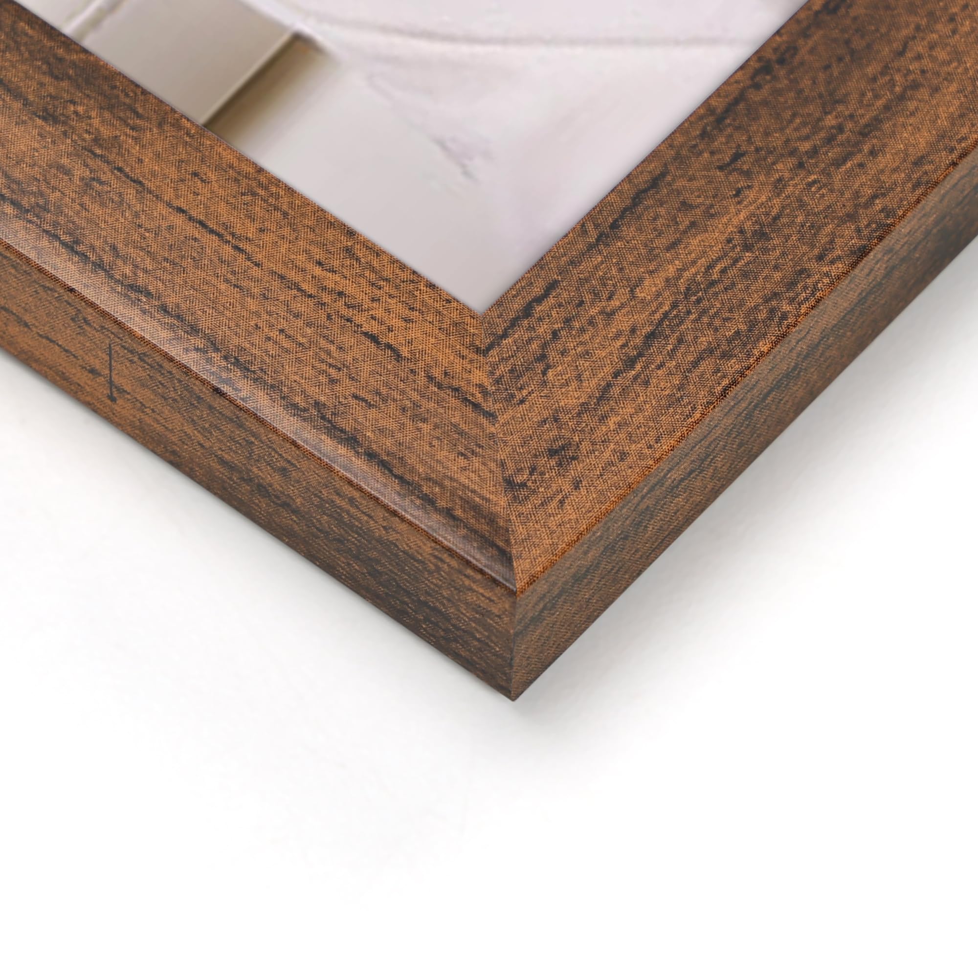 Giftgarden 8x8 Picture Frame Rustic Brown, 8 by 8 Thin Square Photo Frame for Gallery Wall Tabletop Display, Single