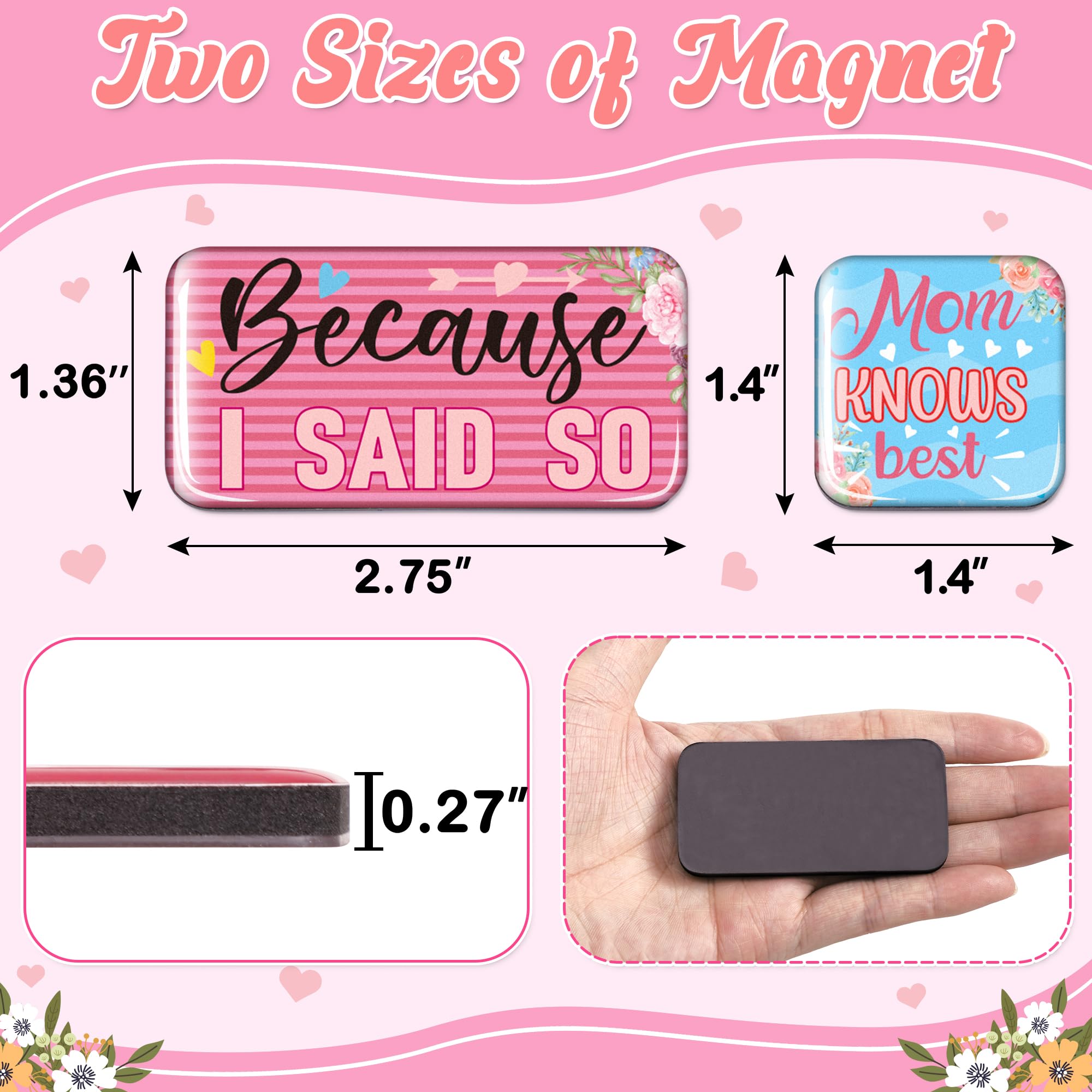 36PCS Mothers Day Bulk Gifts - Refrigerator Magnets, Mother s Gift Decorations for Mom Wife Grandma
