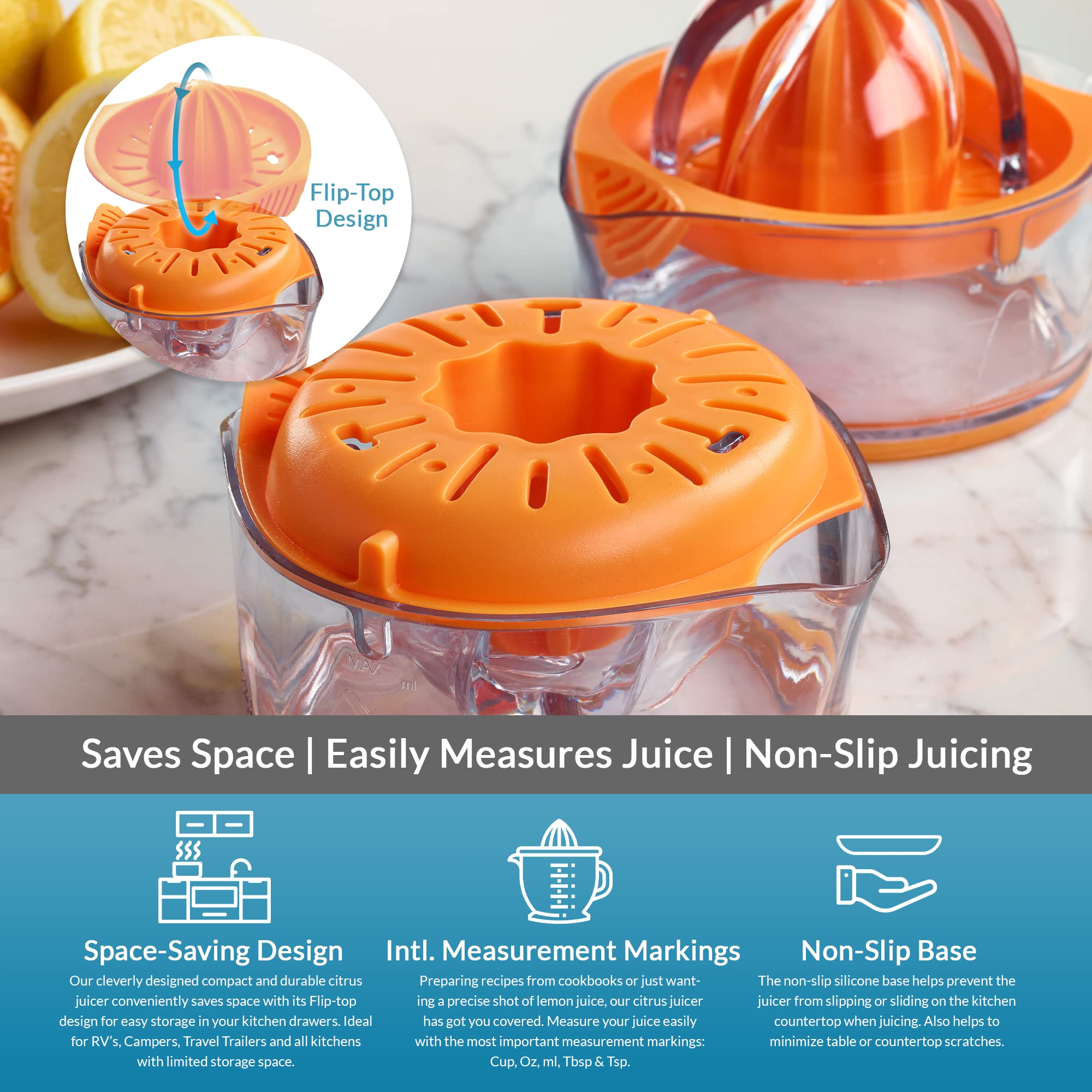 Citrus Juicer Lemon Squeezer - Lemon Juicer Lime Squeezer - Orange Juicer Manual - Hand Juicer Citrus Squeezer - Lemon Juicer Sq