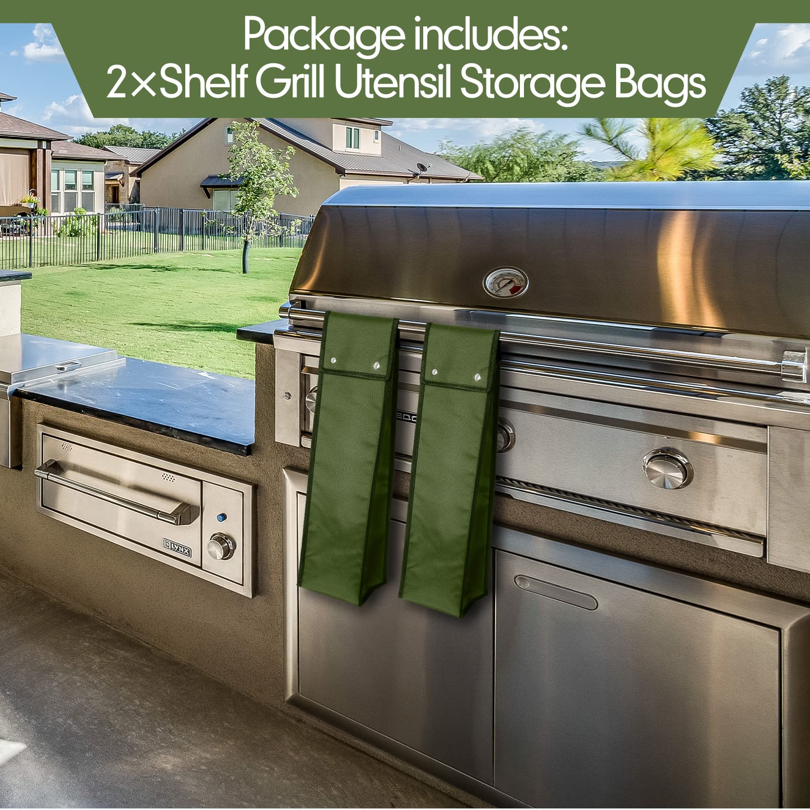 Grill Utensil Storage Bag Bbq Tool Storage Bags Barbecue Hardware Tool Grill Utensil Holder Pouch Oxford Cloth Grill Accessory S