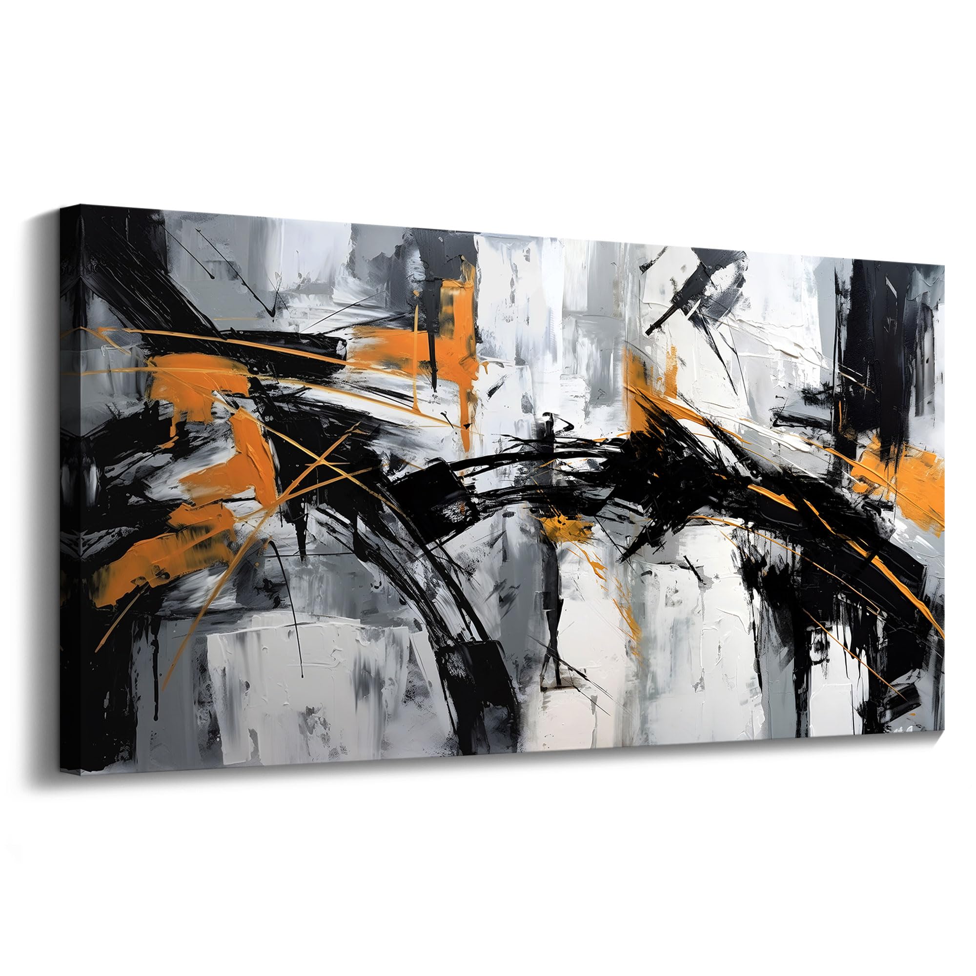 Abstract Canvas Wall Art Elegant And Modern Wall Art For Living Room - Canvas Wall Decor For Office And Home - Large Framed Artw