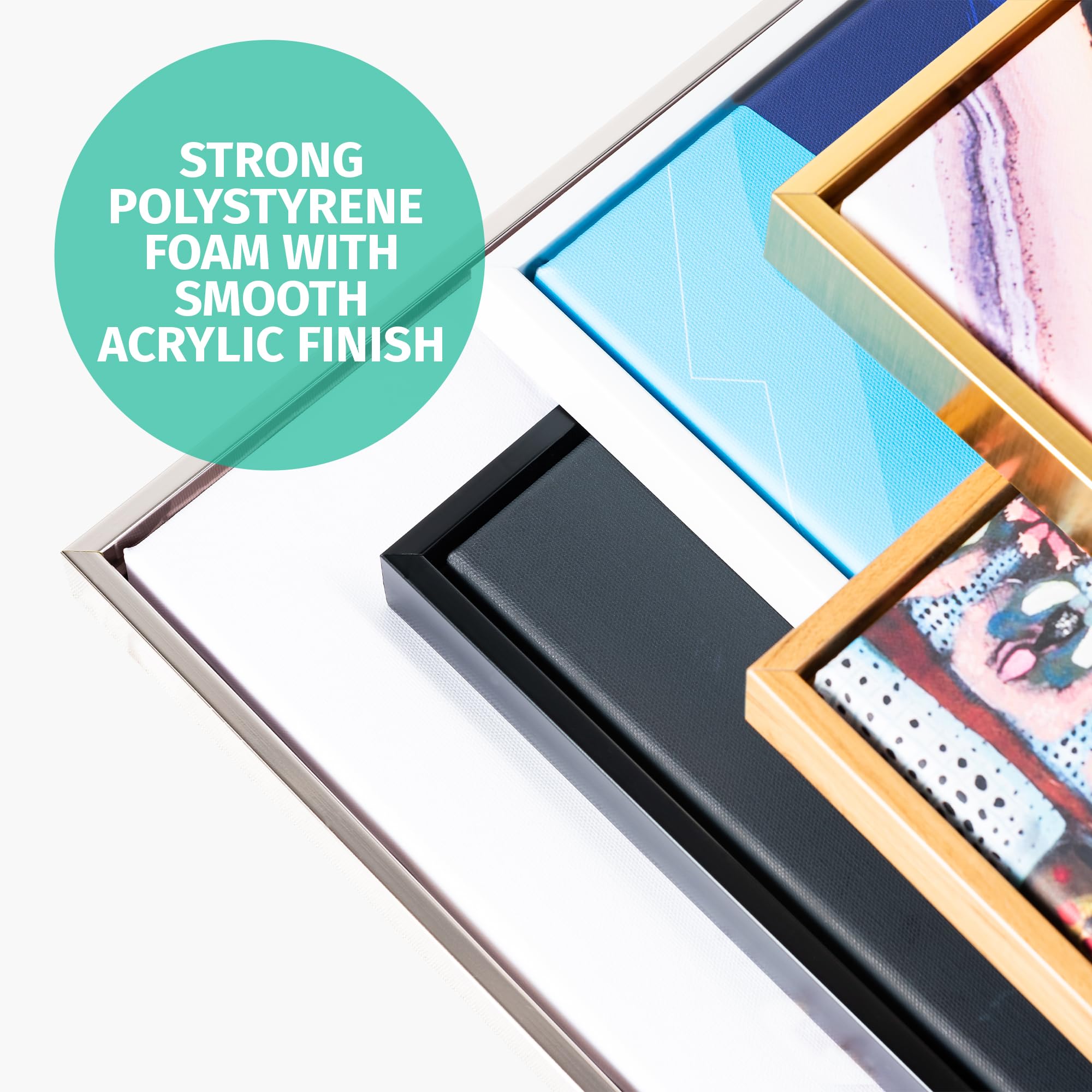 Pixy Canvas Floater Frame 30X40 For 3/4 (0.75) Inch Deep Canvas Paintings/Canvas Prints/Wood Canvas Panels/Wall Art/Wall Decor/H