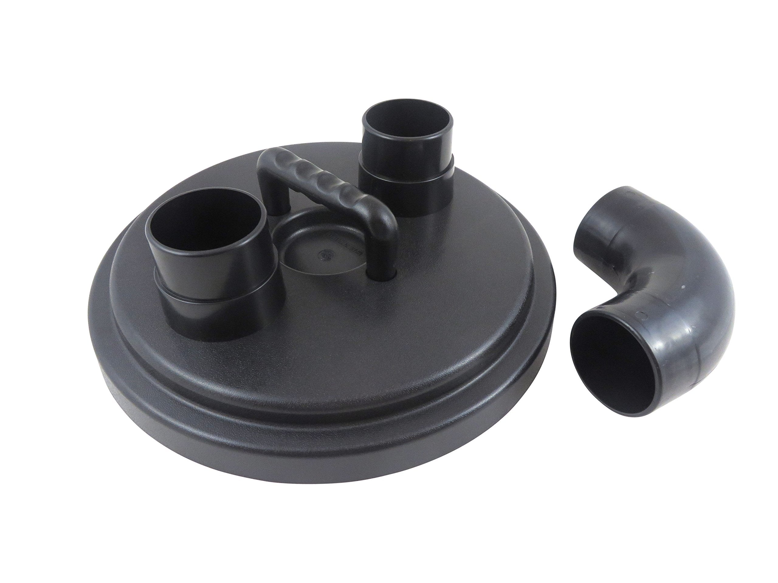 Taytools 114970 2-1/2 Inch Dust Collection Cyclone Separator Lid For 5 Gallon Pails Buckets Trash Cans