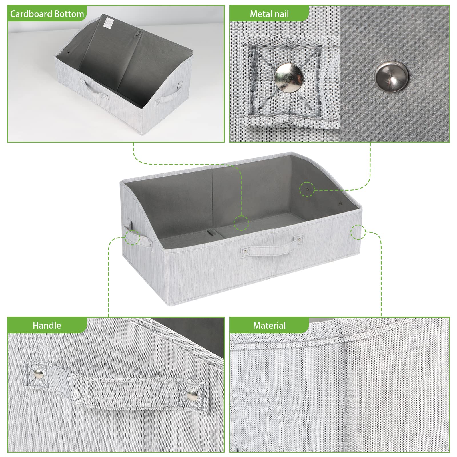 Keegh Closet Baskets And Storage Bins For Shelves Linen Closet Shelf Organizers And Storage Box Trapezoid Storage Bins Shelf Bas