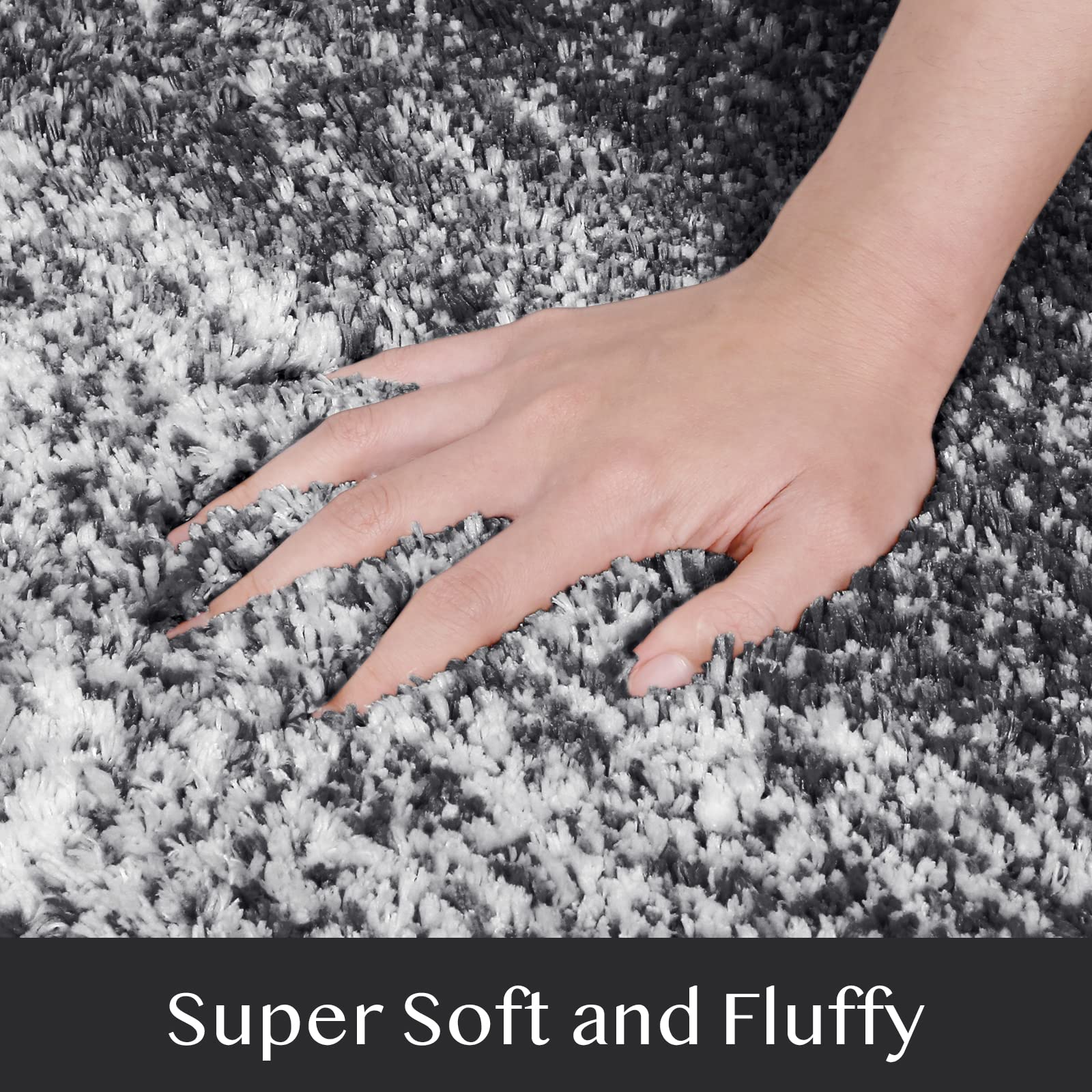 Kmat Bathroom Rugs Bath Mat 20''X32'' Luxury Soft Shaggy Absorbent Bathroom Mats Non Slip Plush Bathmat Runner Carpet Bath Mats