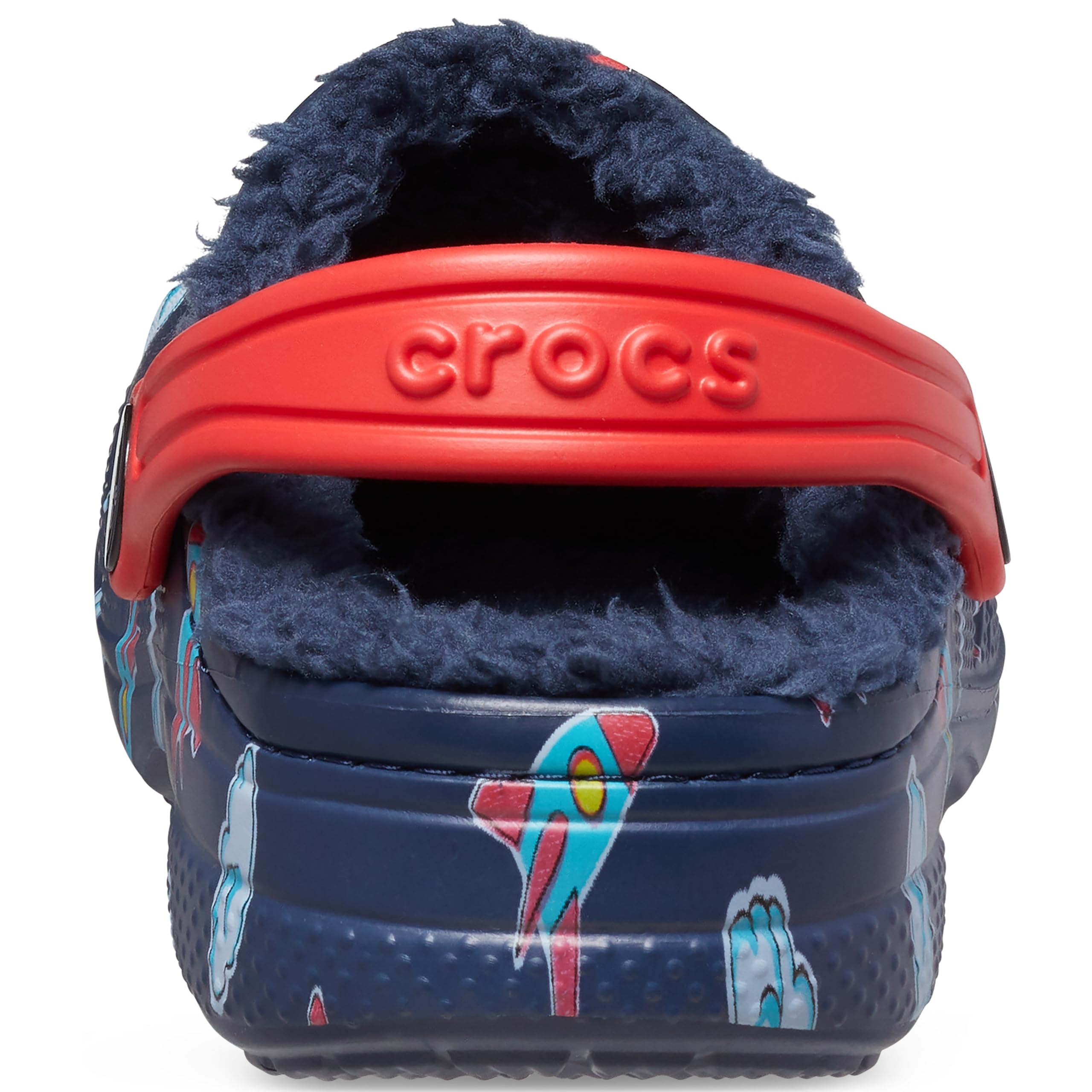 Crocs Baya Lined Clog  Kids Slippers, Rocket Ships, 6 Us Unisex Toddler